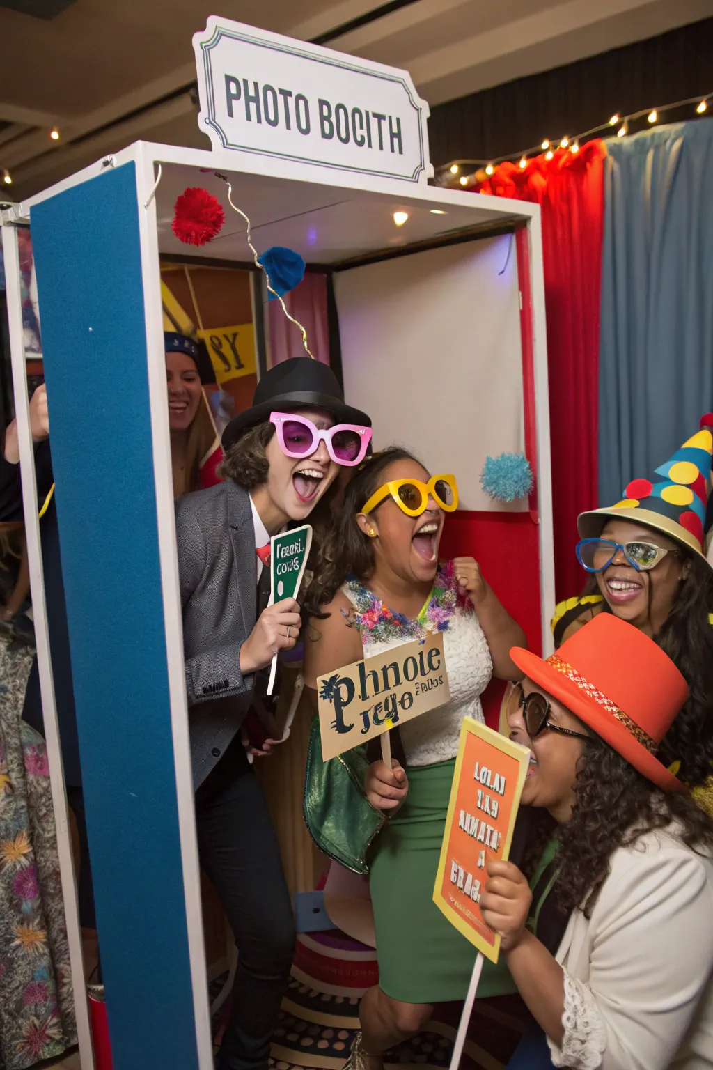 A playful photo booth to capture fun memories.