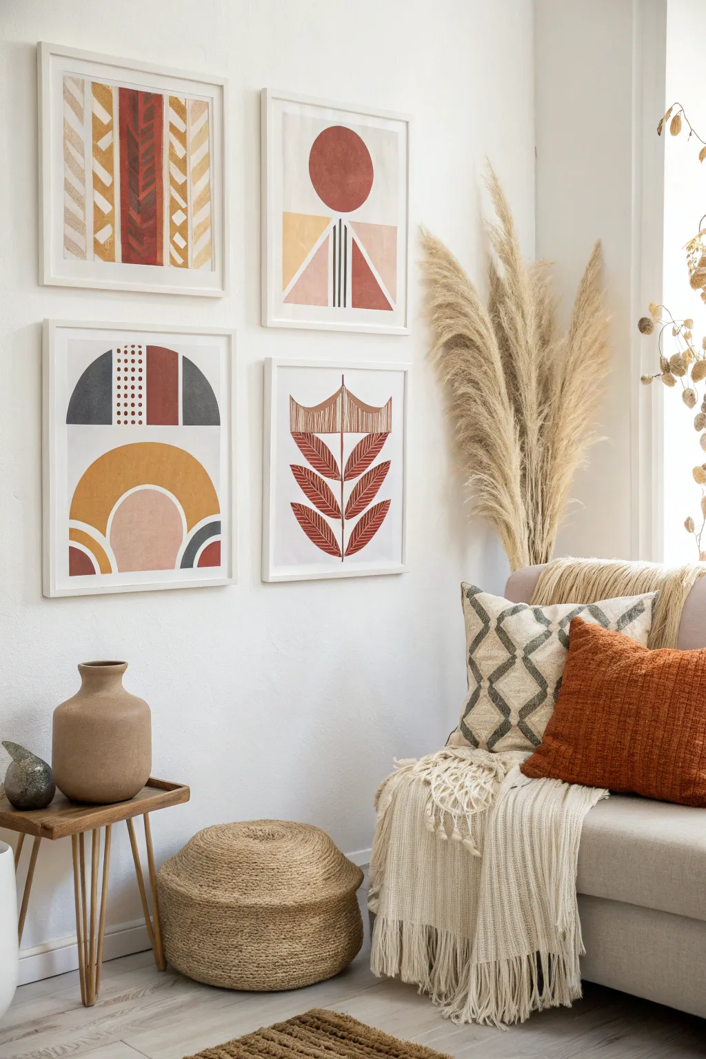 Transform your space with a touch of abstract elegance. Embrace creativity with minimalist collage art.