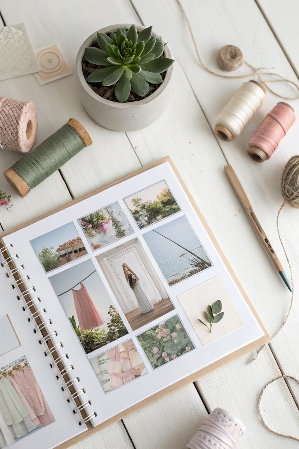 Celebrate your crafting passions with minimalist elegance—your creative sanctuary on a page.