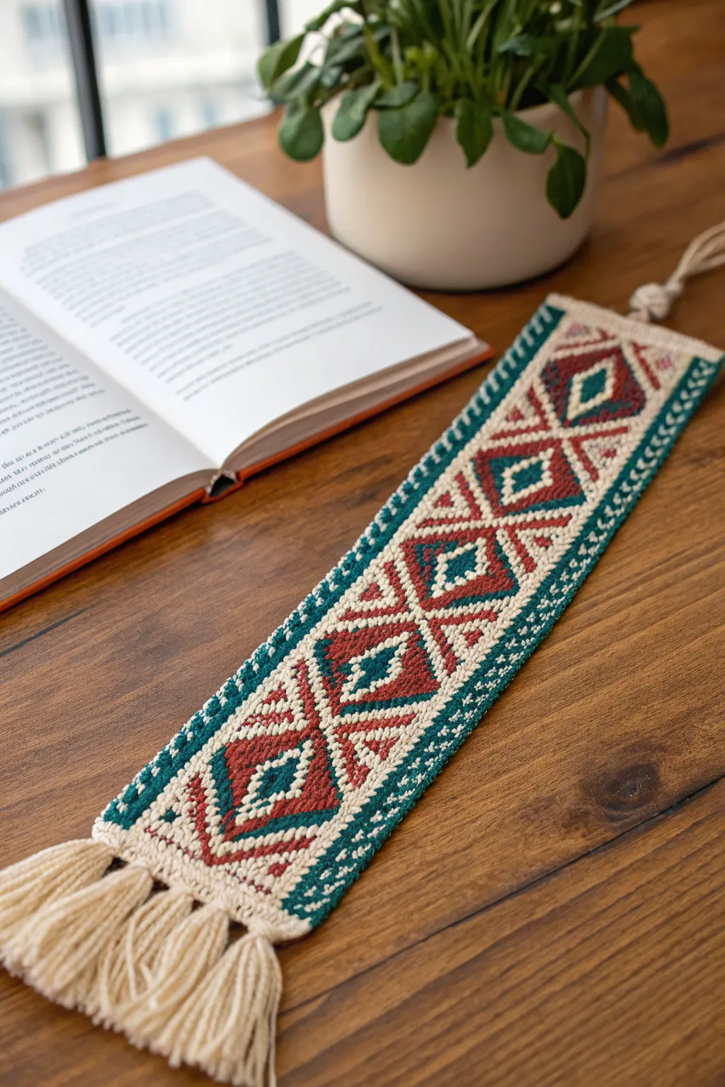 Transform your reading experience with this exquisite handcrafted bookmark—where Scandinavian simplicity meets Boho charm.