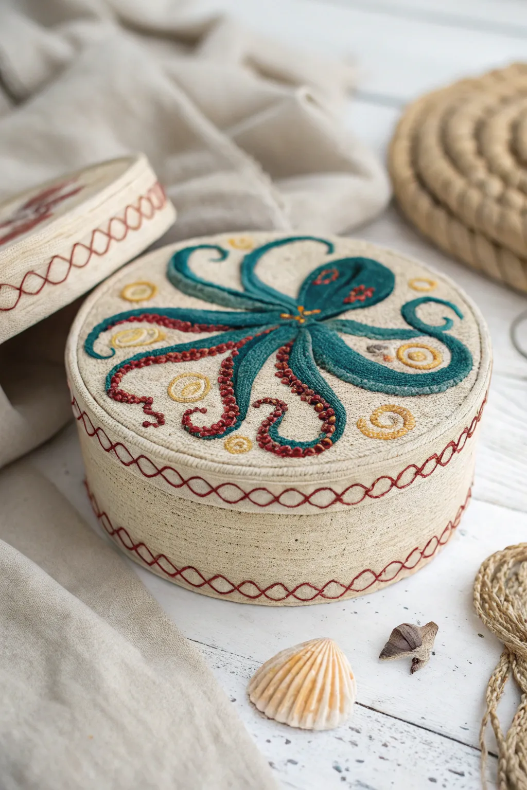 Embrace the charm of handcrafted elegance with this delightful octopus Valentine box, perfect for holding heartfelt messages.