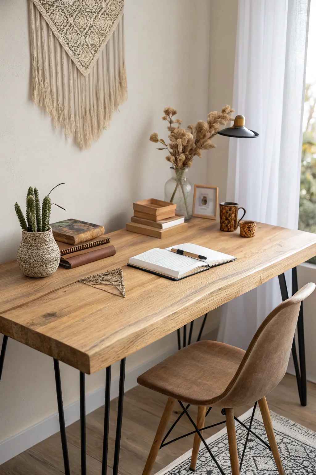 Craft Your Perfect Workspace: Embrace the beauty of simplicity with this DIY reclaimed wood desk.
