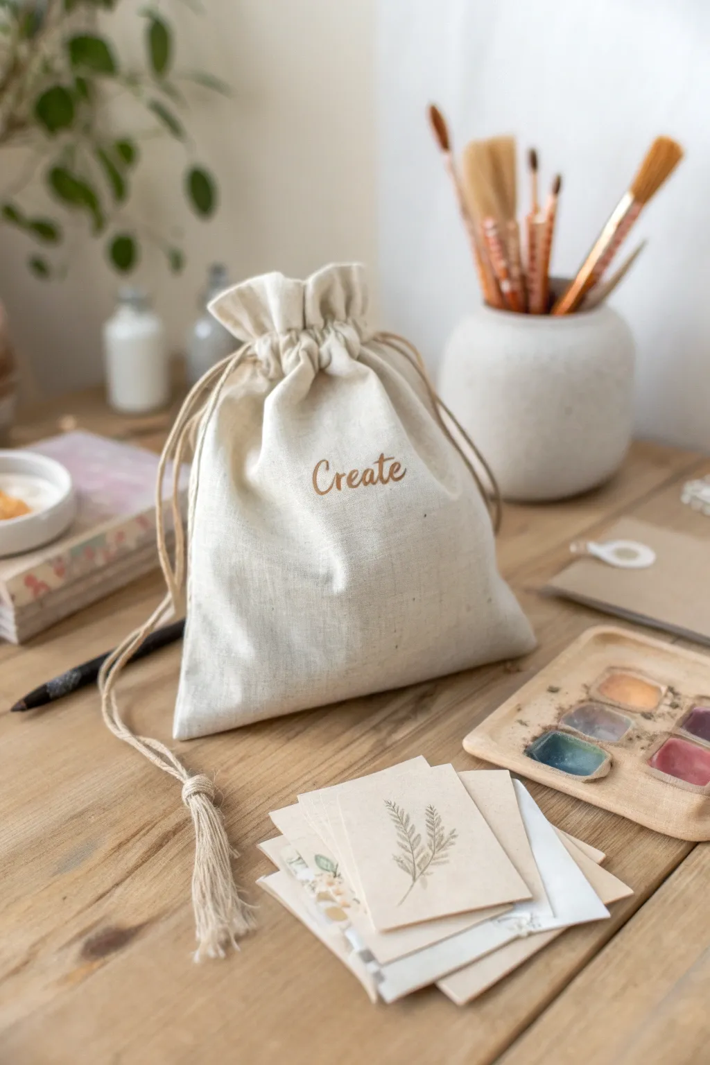 Unleash your creativity with a touch of mystery. What's inside your art bag?