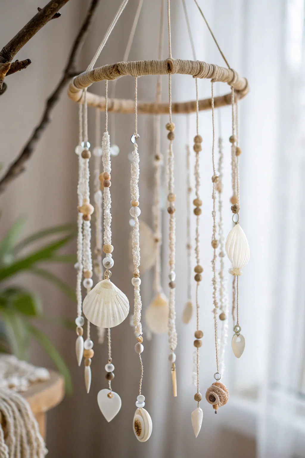 Craft your own piece of serenity with these beautiful DIY wind chimes, perfect for adding a touch of musical charm to any space.