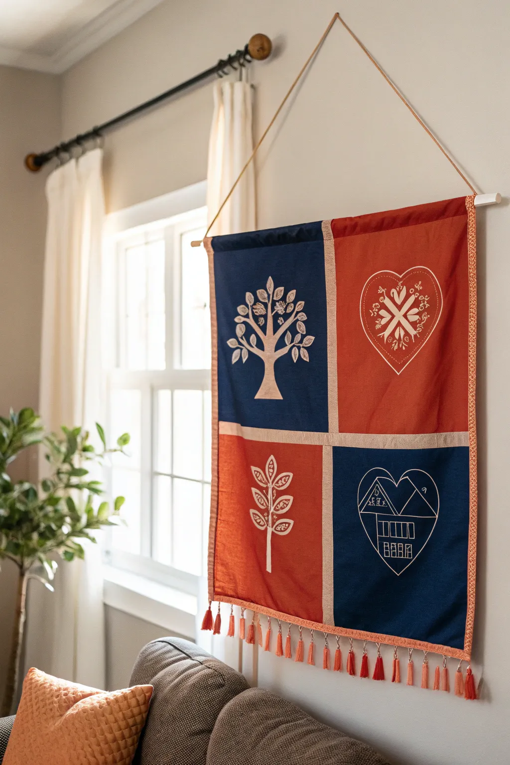 Celebrate your family's unique identity with a handcrafted flag that speaks to your shared values and traditions.