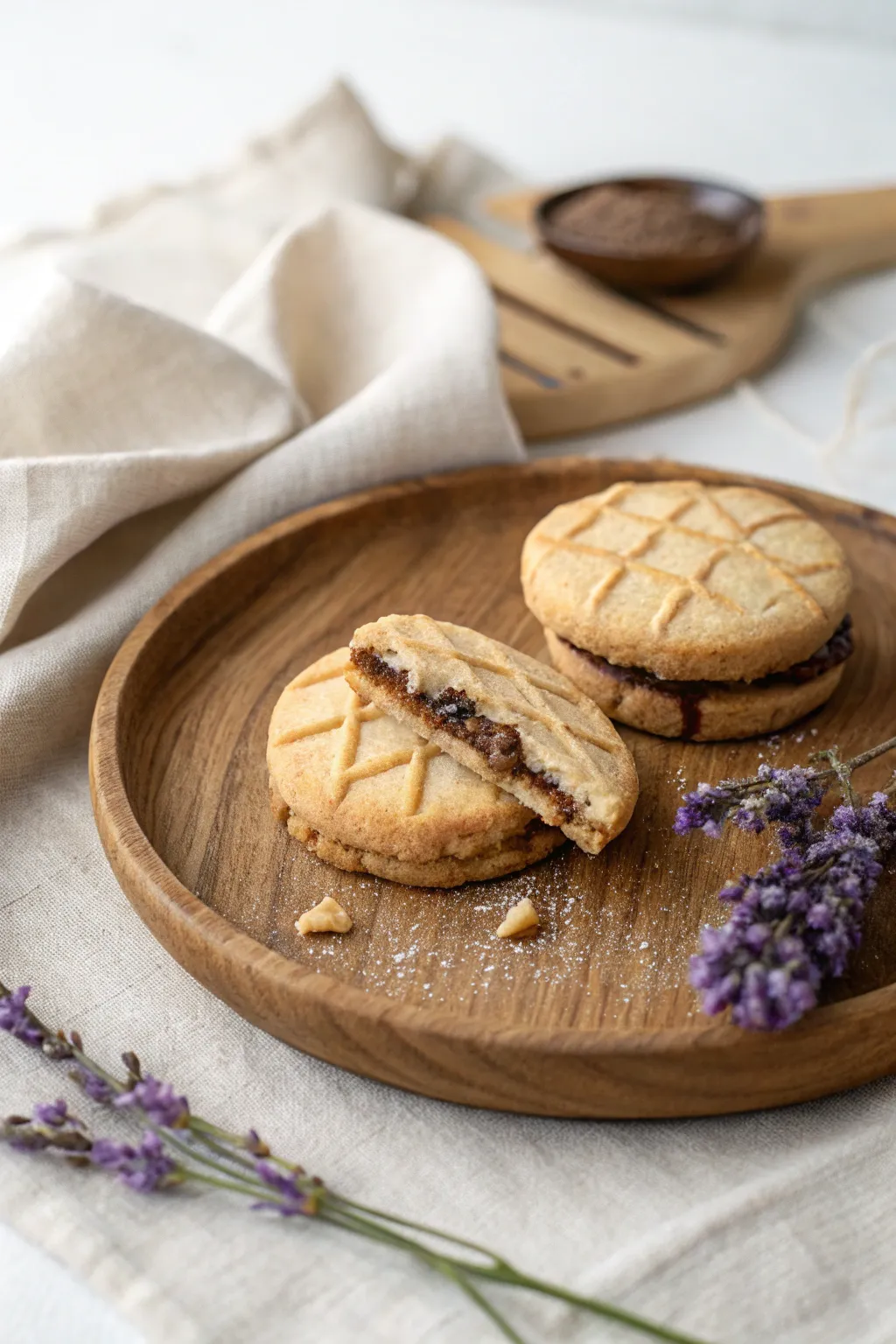 Delight in every bite: Discover the surprise within these exquisite cookies.