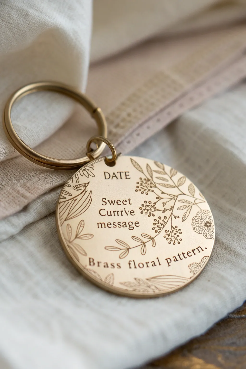 Carry the memory of a special day with you: an elegant touch for your keys.