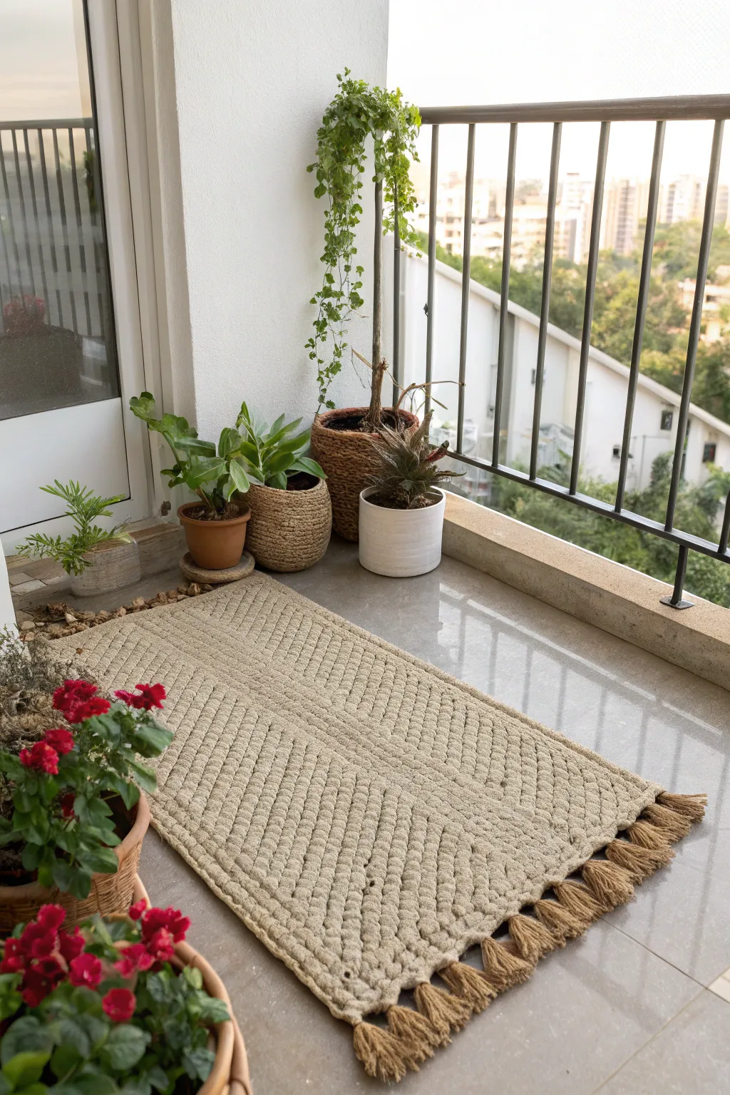 Elevate your pet's comfort with stylish durability. 🌿✨ #BalconyBliss