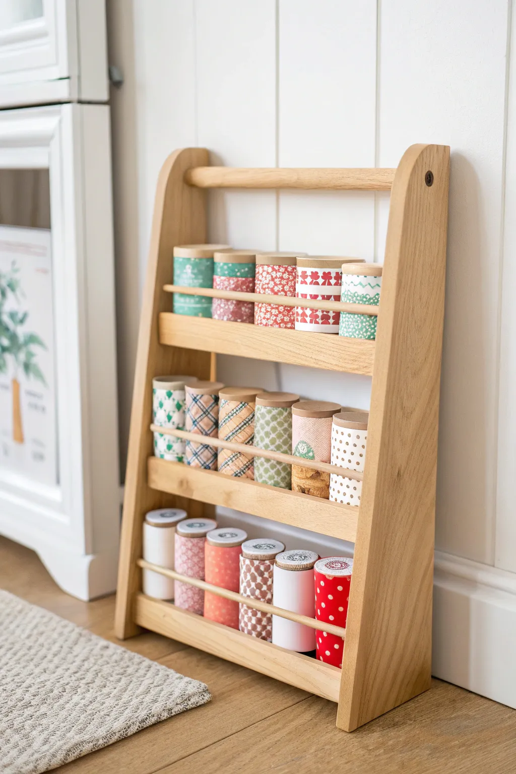 Transform your space with a chic spice rack band-aid organizer, where simplicity meets style!