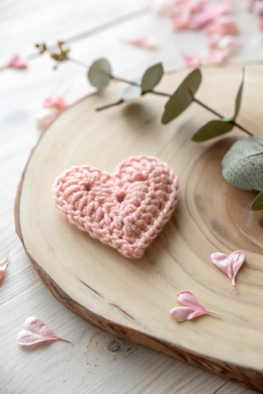 Embrace the charm of handcrafted love with this delightful crochet heart.