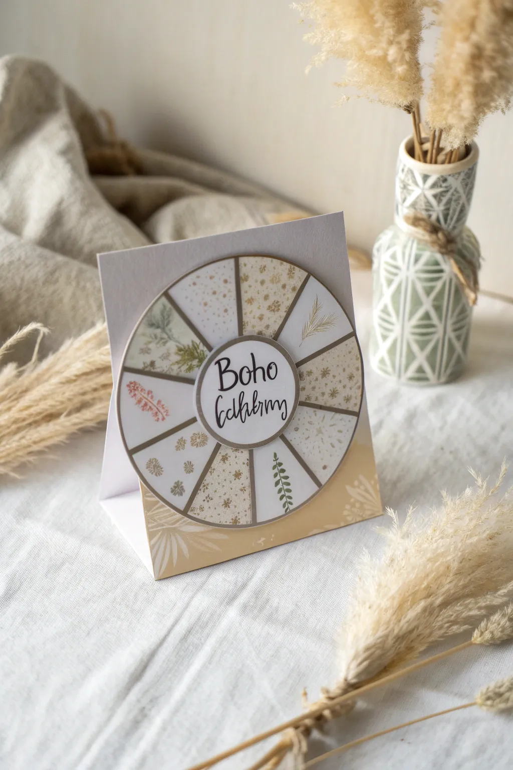 Delight your mom with this beautifully crafted spinner card—interactive elegance with a touch of love.