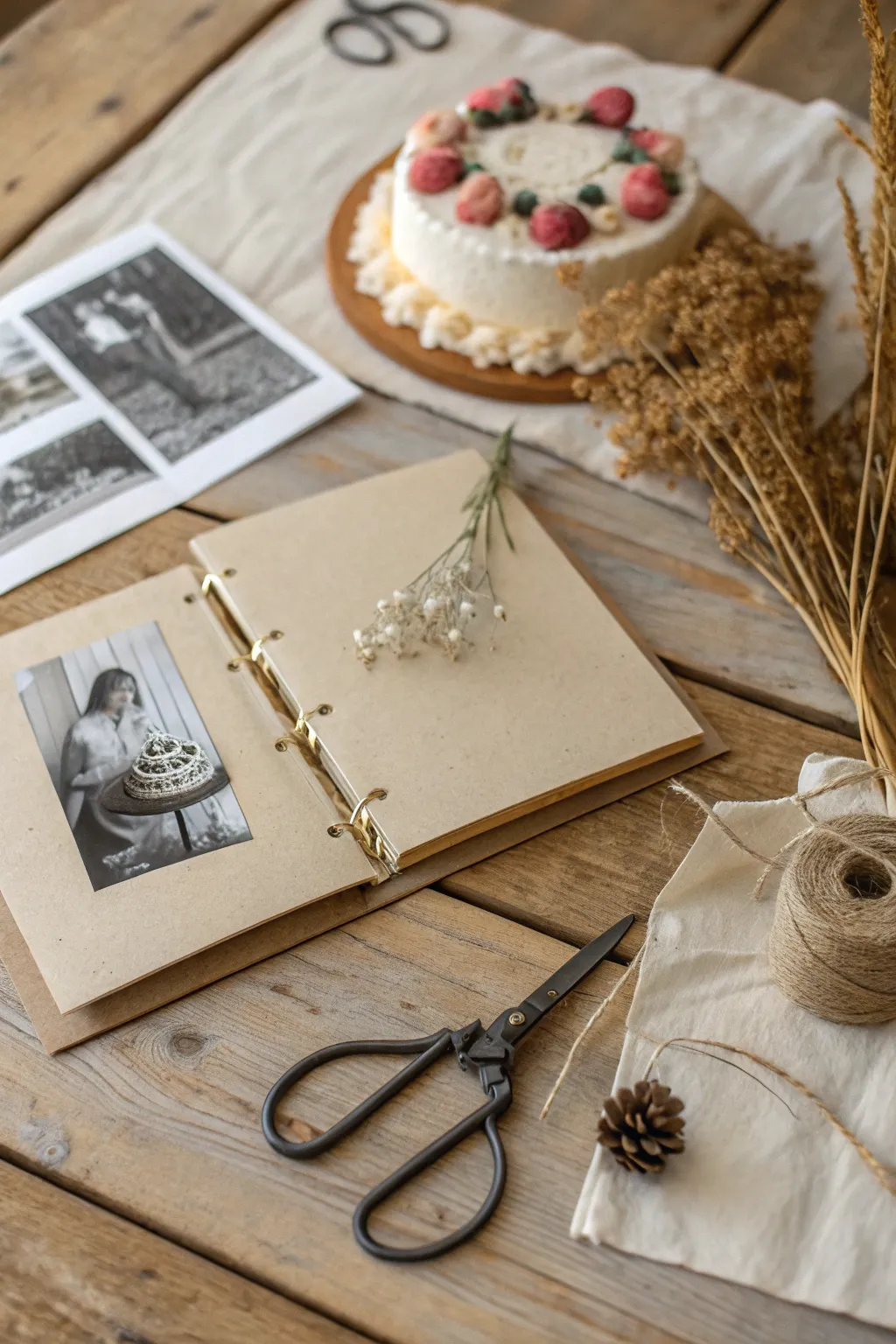 Crafting Memories: Capture the love and effort behind every celebration with a personalized scrapbook page.