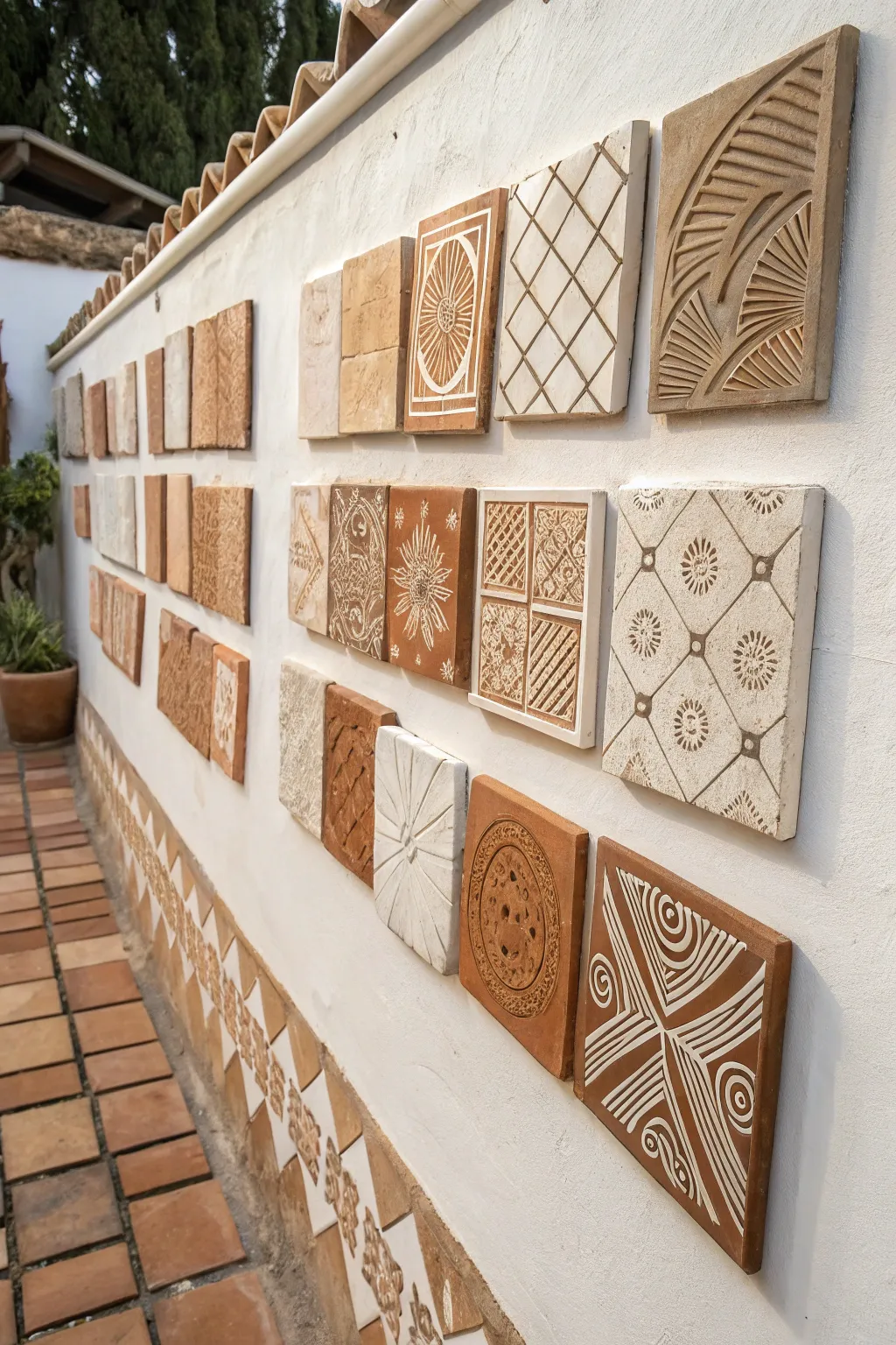 Transform your space with handcrafted clay tiles that blend Scandinavian minimalism and Bohemian charm.