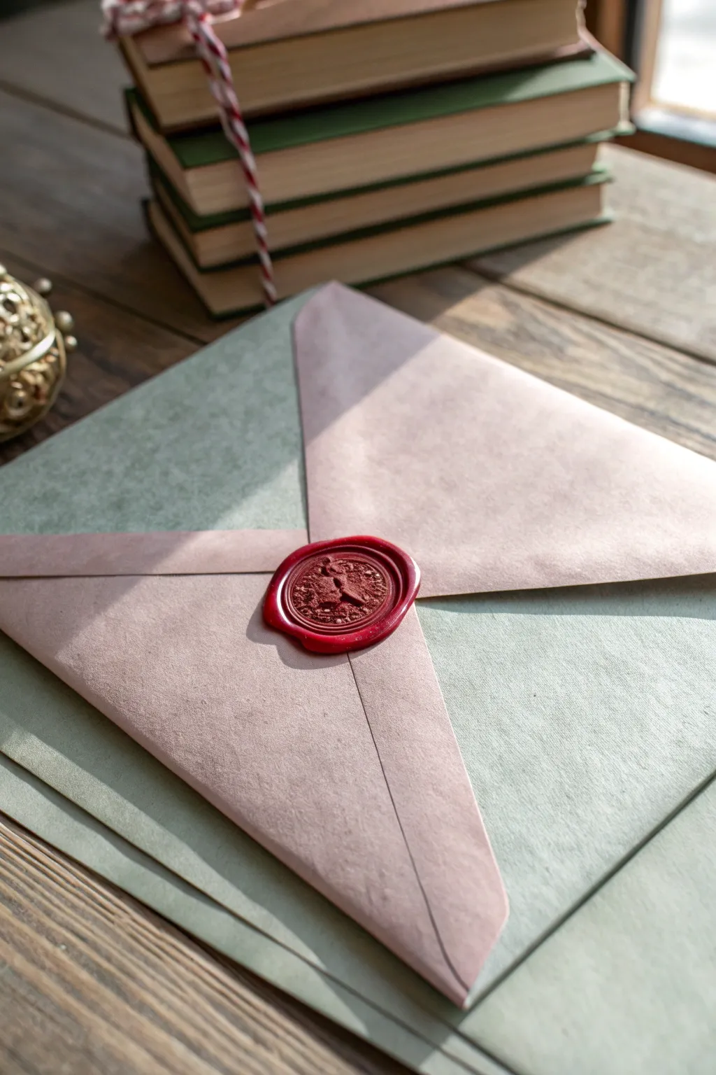 Add a touch of vintage elegance to your literary gift with enchanting envelopes, sealed with love.