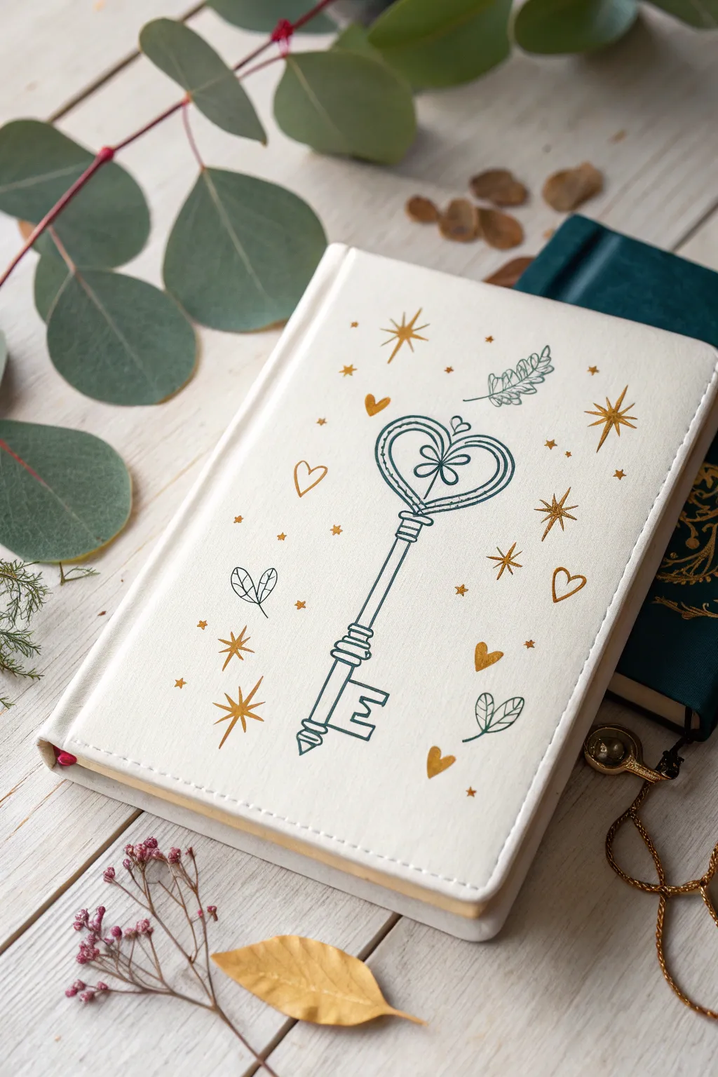 Unlock your creativity with a symbol-infused bullet journal cover, where simplicity meets bold elegance.