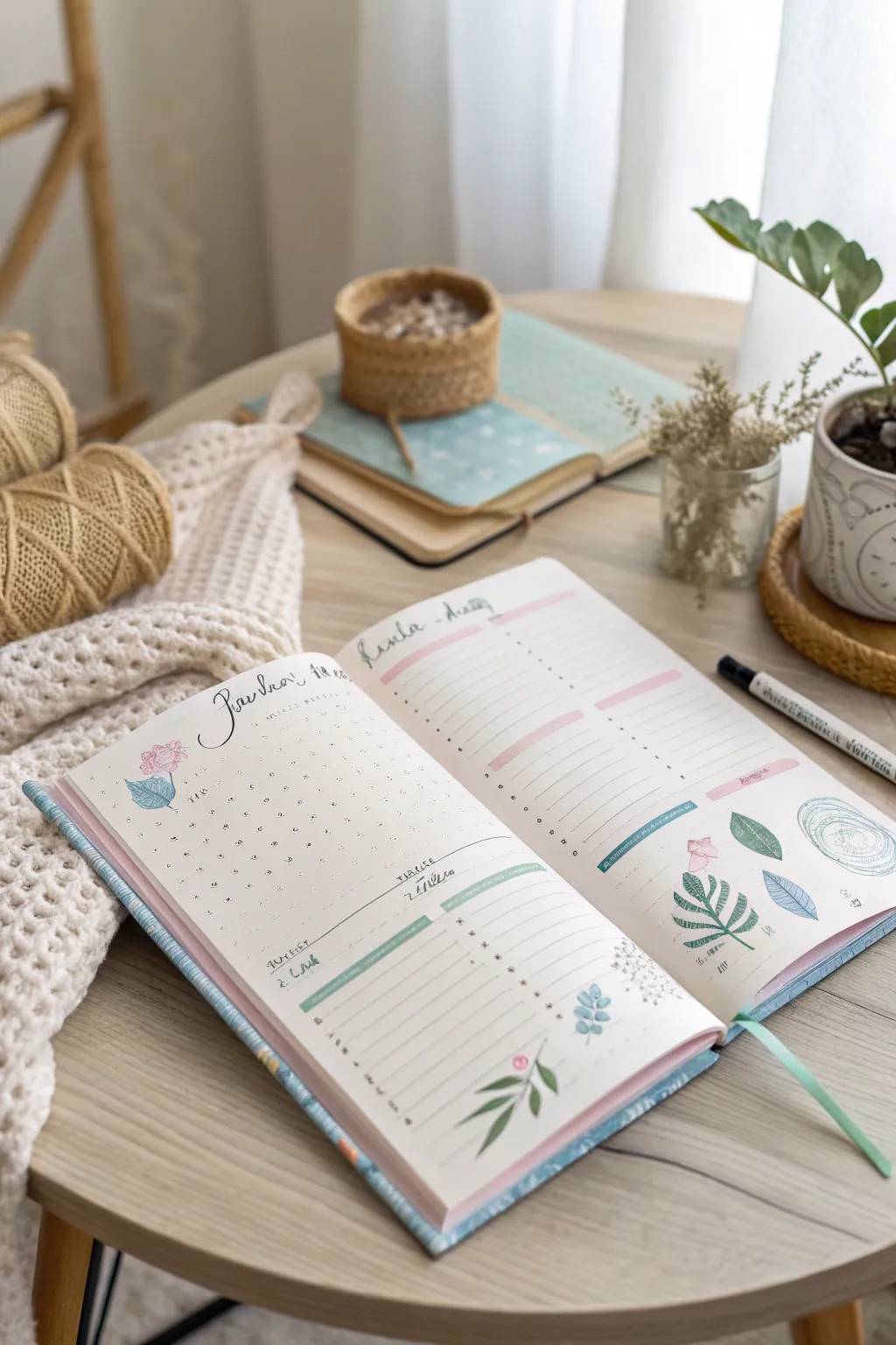 Find serenity in planning with a pastel-hued future log. 🌸📒 #BulletJournal #PastelAesthetic