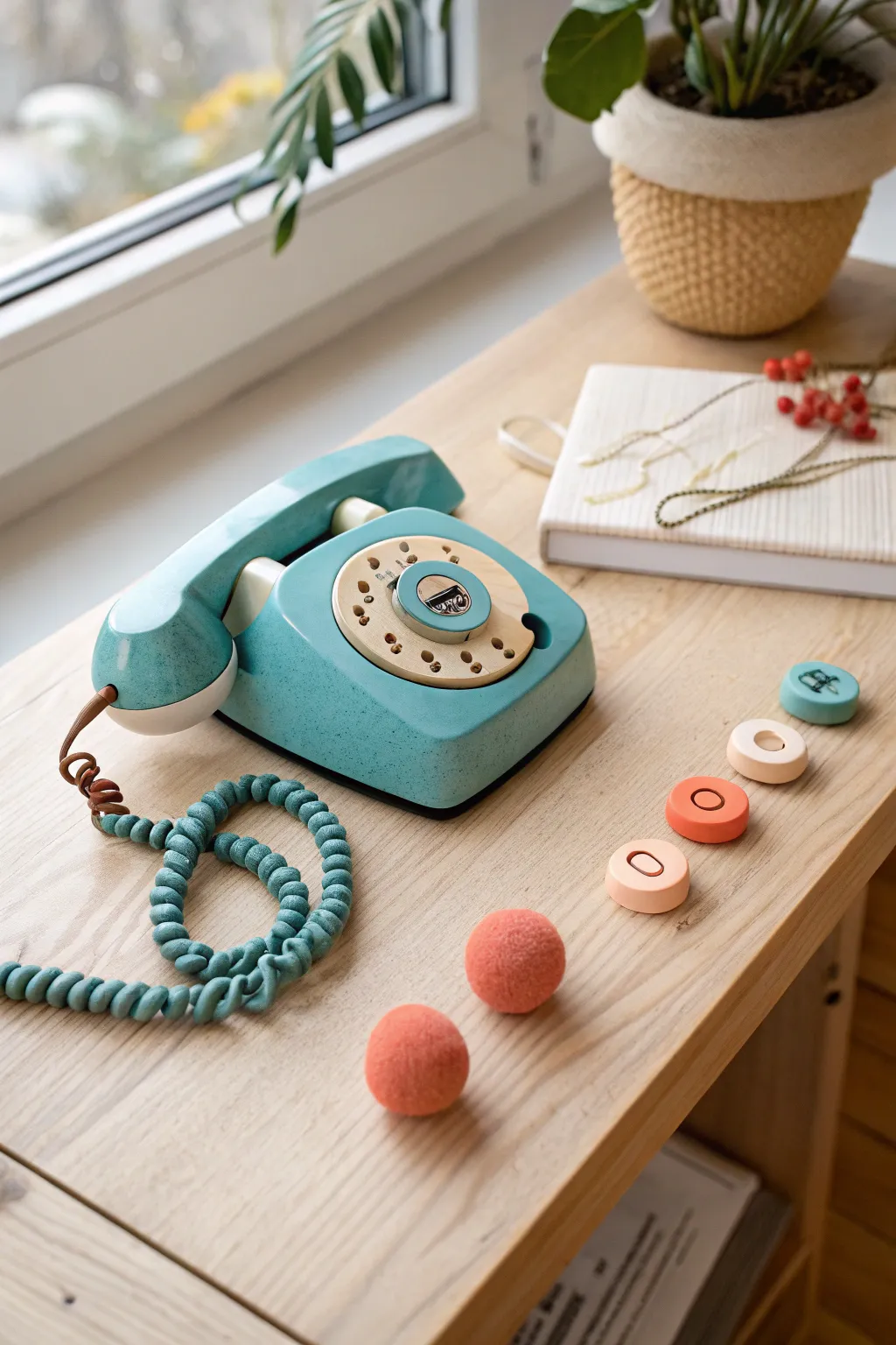 Unlock nostalgia and creativity with this charming vintage telephone busy board.