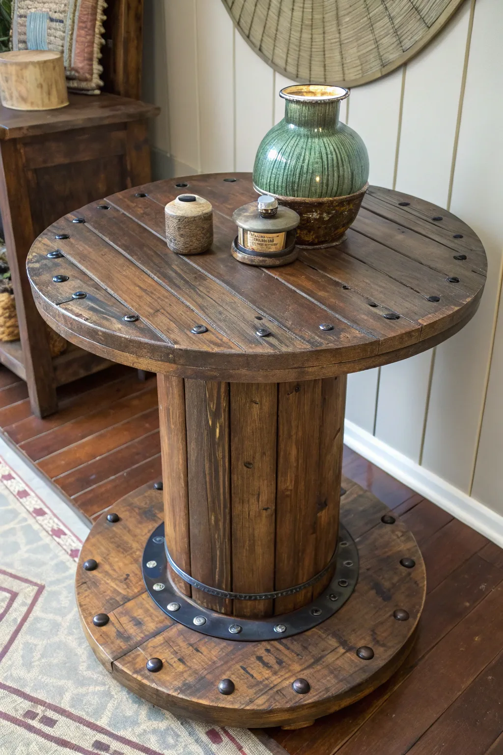 Transform your space with this artisan-crafted display table, where craftsmanship meets elegance.