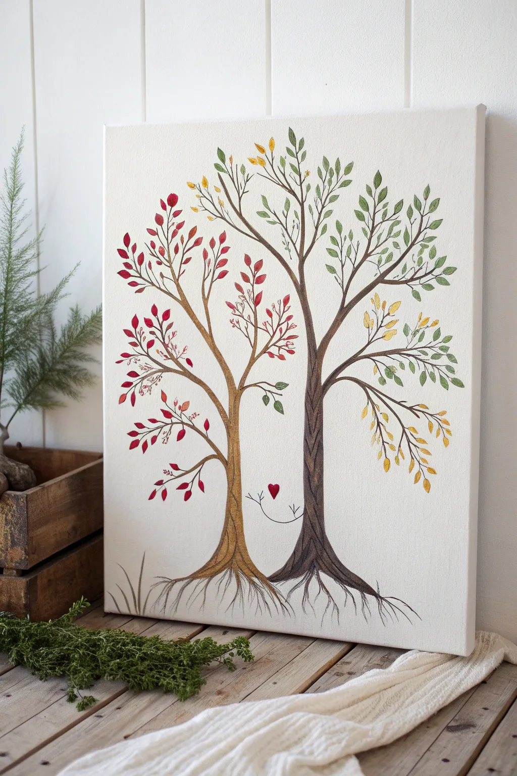 Embrace the Beauty of Nature: A Hug of Trees in Artful Simplicity