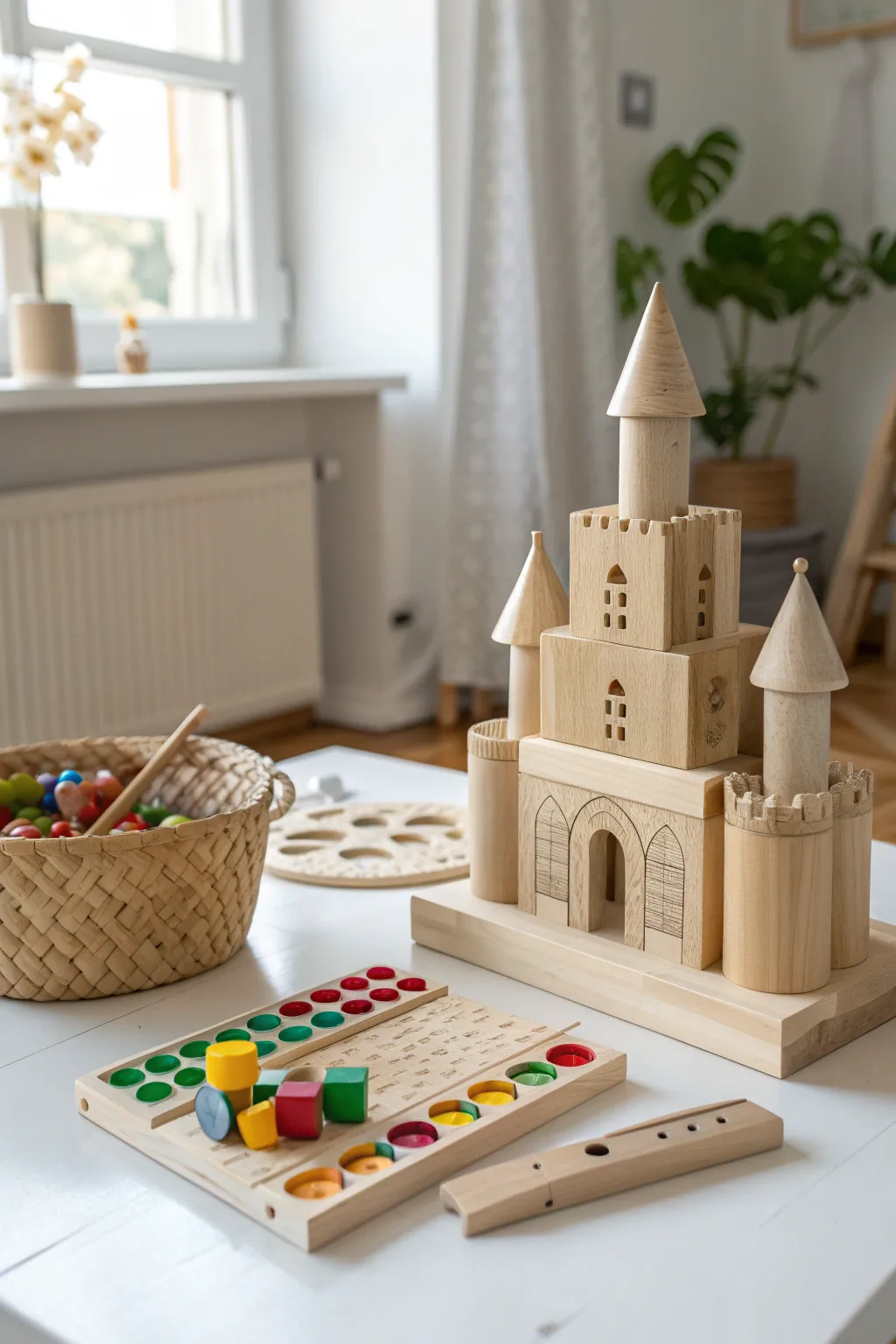 Discover the magic of numbers with a whimsical castle craft activity!