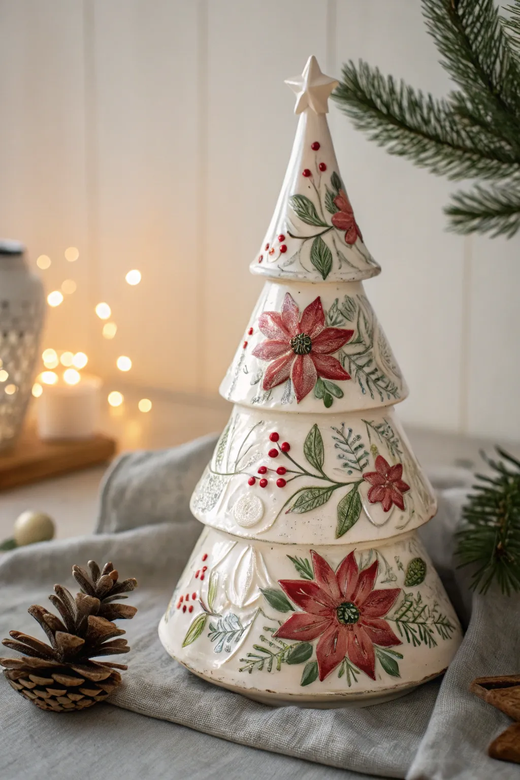Elevate your holiday decor with a touch of handcrafted floral elegance.