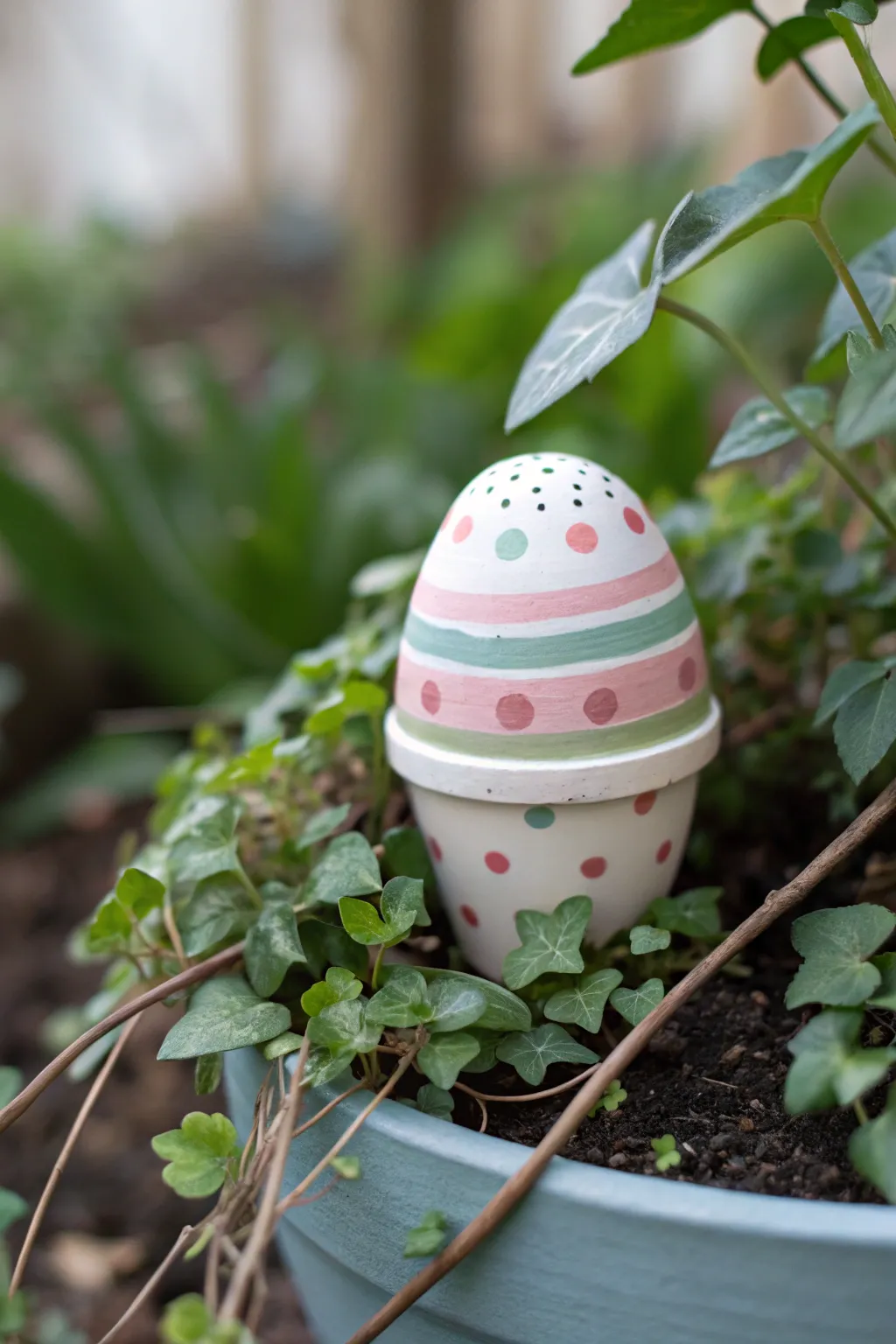 Add a whimsical touch to your garden with playful patterned markers that bring joy to every planting day.