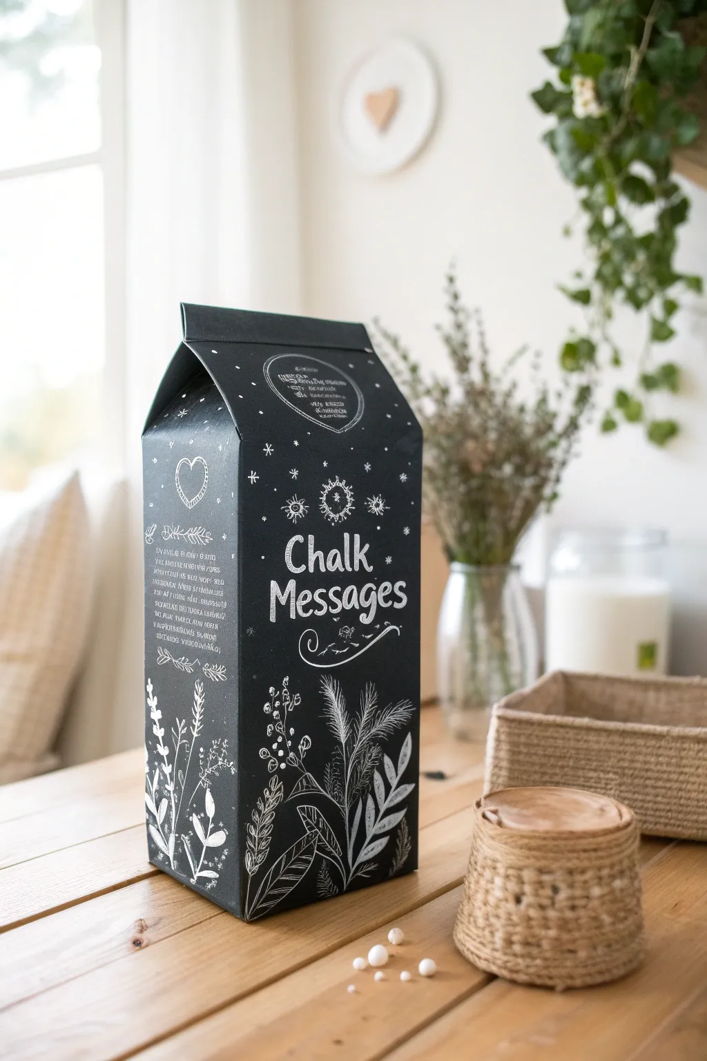 Transform your cereal box into an ever-changing work of art with chalkboard paint and a touch of creativity!