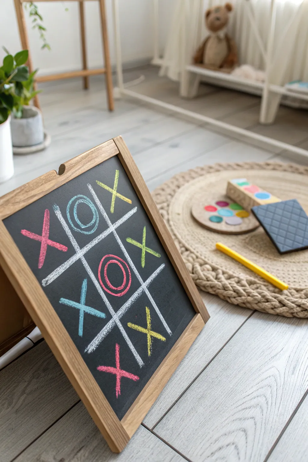 Let creativity and competition collide on this beautifully crafted chalkboard game!