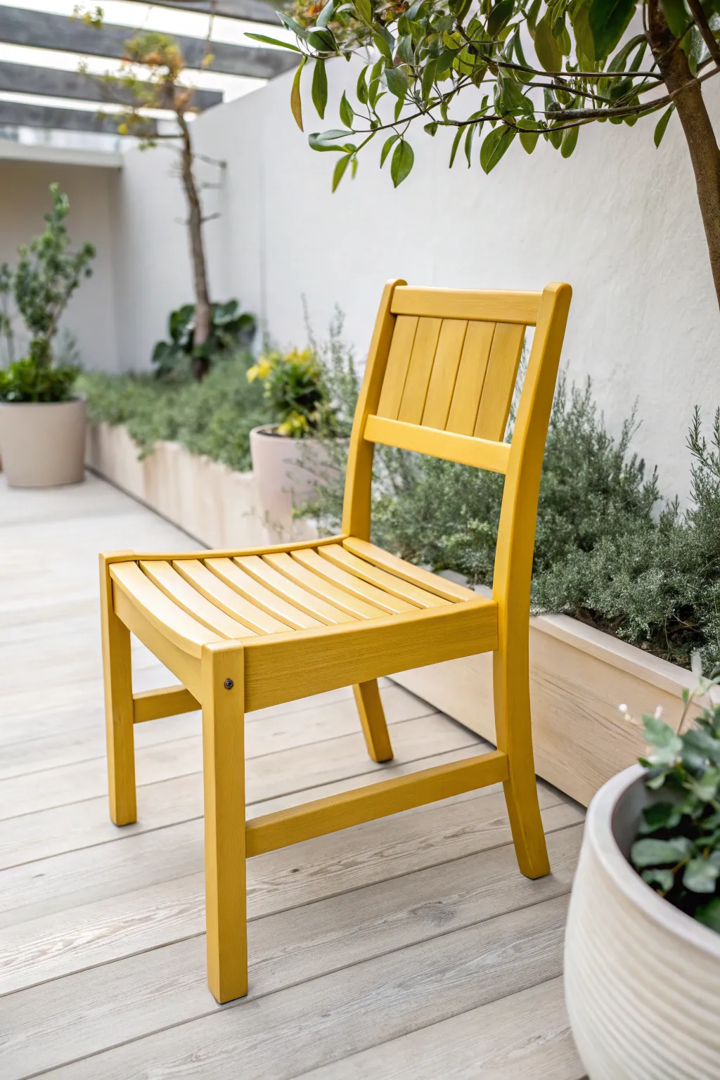 Transform your patio with a splash of sunny yellow. Embrace minimalist elegance and boho warmth with chalk paint magic.