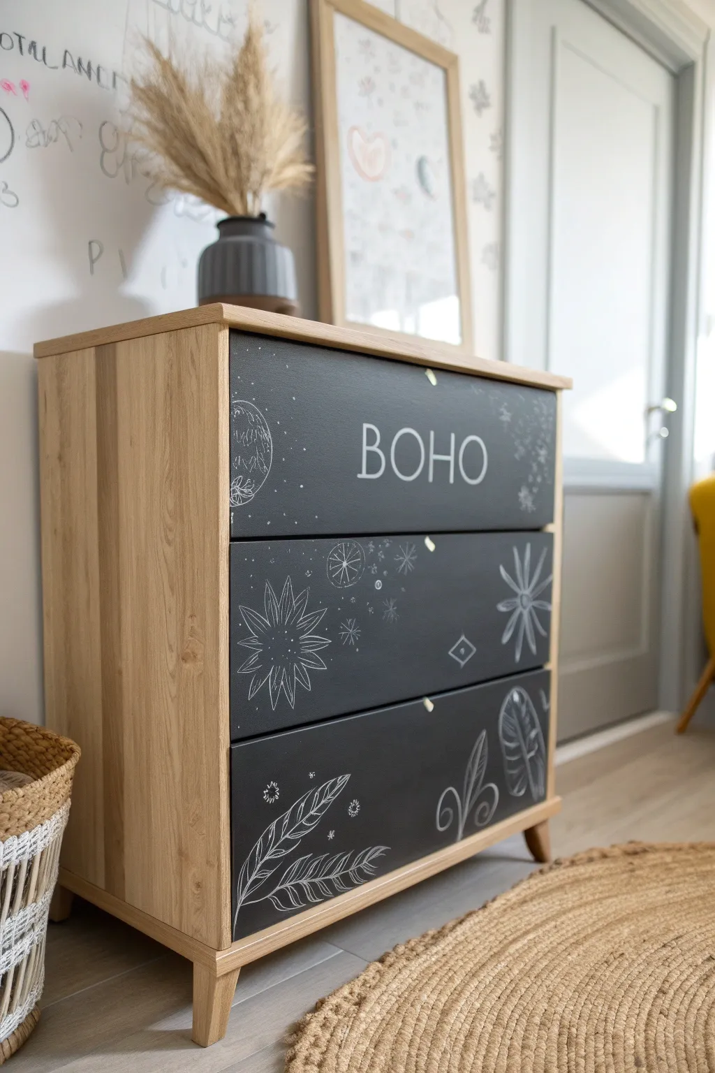 Elevate your space with a touch of creativity and function—chalkboard drawers for your personal touch.