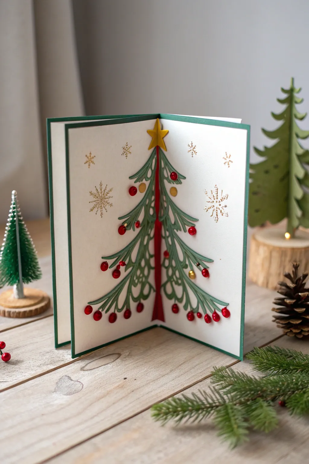 Add a touch of magic to your holiday greetings with a stunning pop-up Christmas card.