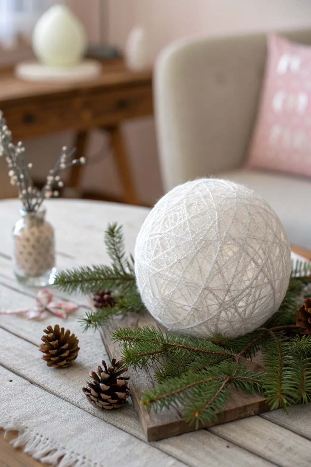 Unravel the secrets of winter with a handcrafted snowball surprise. 🎄✨ #ChristmasEscape #MinimalistBeauty