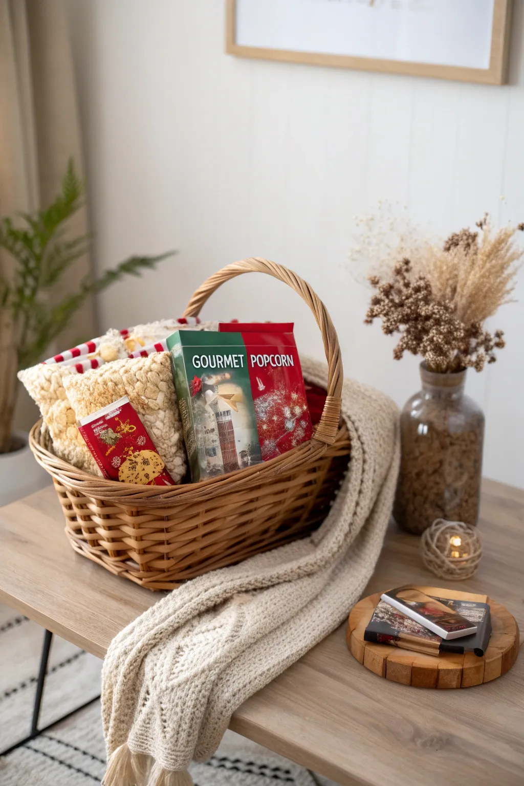 Unwrap joy this holiday season with the perfect movie night basket, where Scandinavian elegance meets boho warmth.