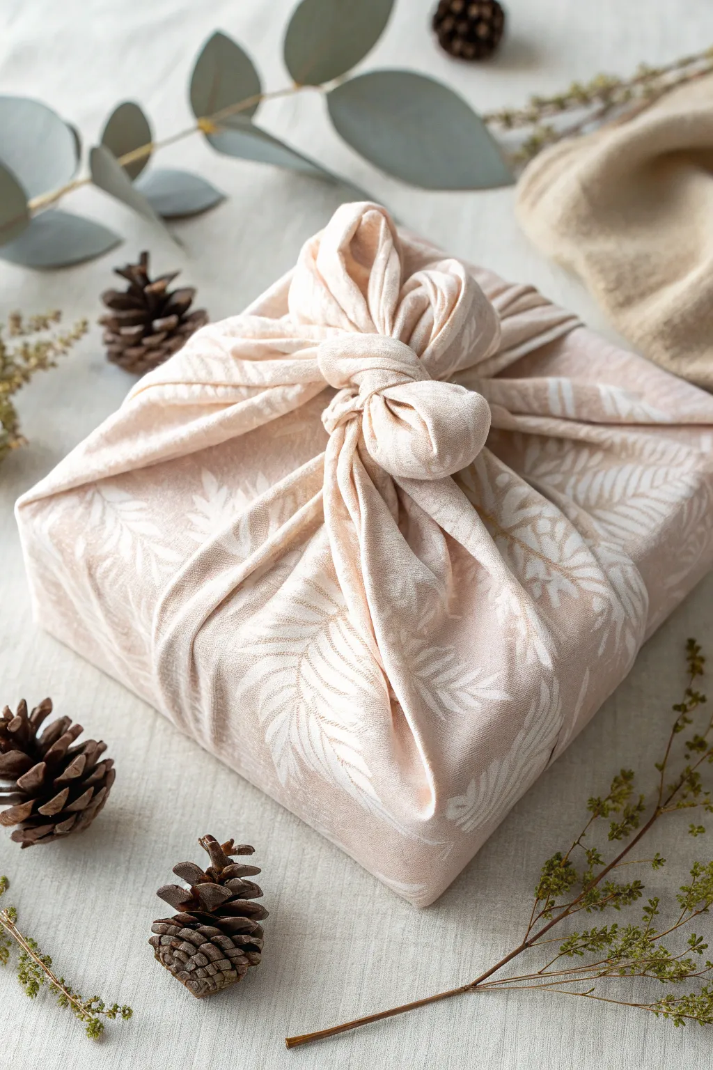 Embrace the art of Furoshiki for a beautifully wrapped and eco-friendly Christmas gift.