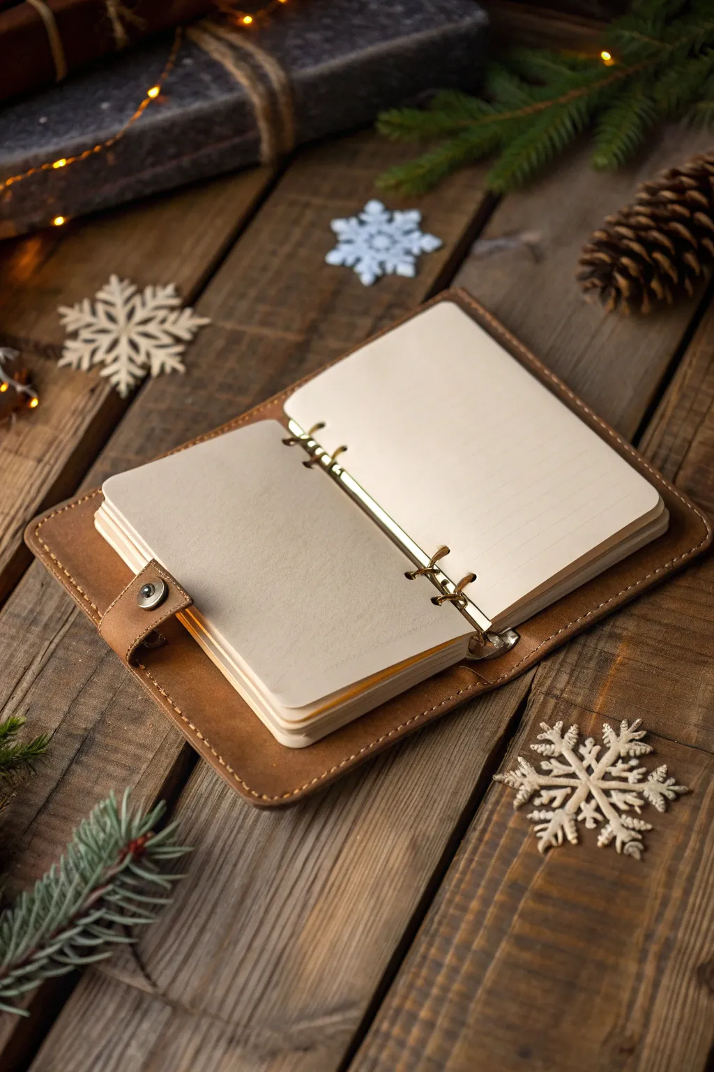 Capture your holiday memories with style and simplicity in our elegant mini journal.