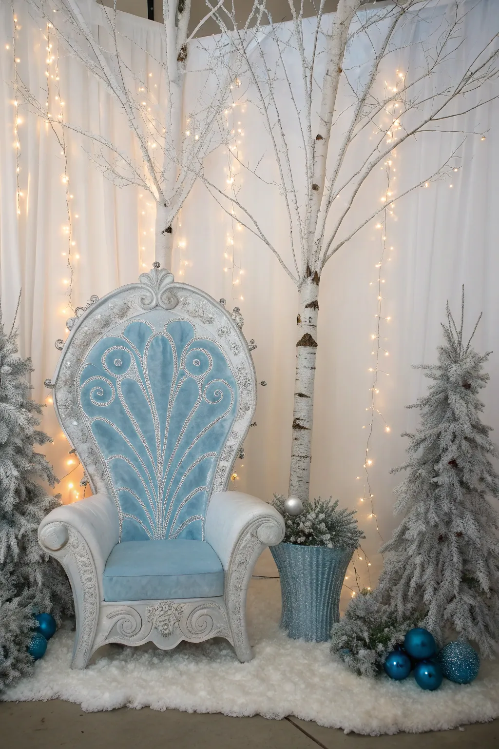 Step into a Frozen Fantasy: Capture magical moments with this enchanting icy photo booth.