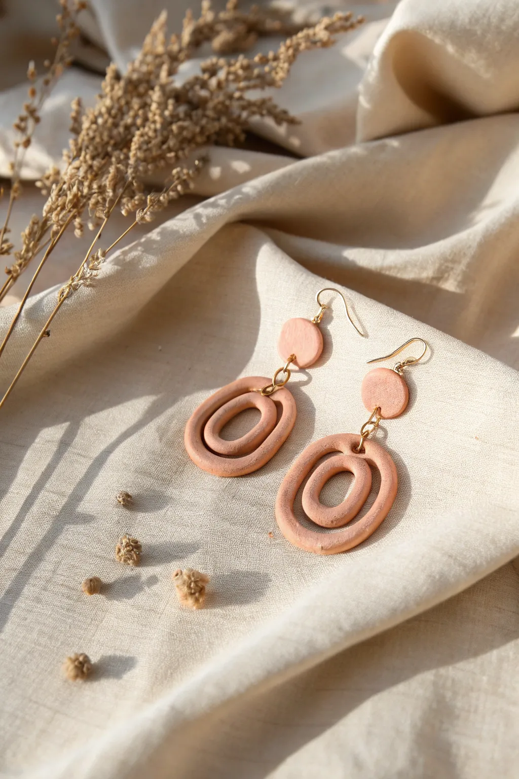 Elevate your style with these stunning 3D clay earrings - where simplicity meets artful craftsmanship.