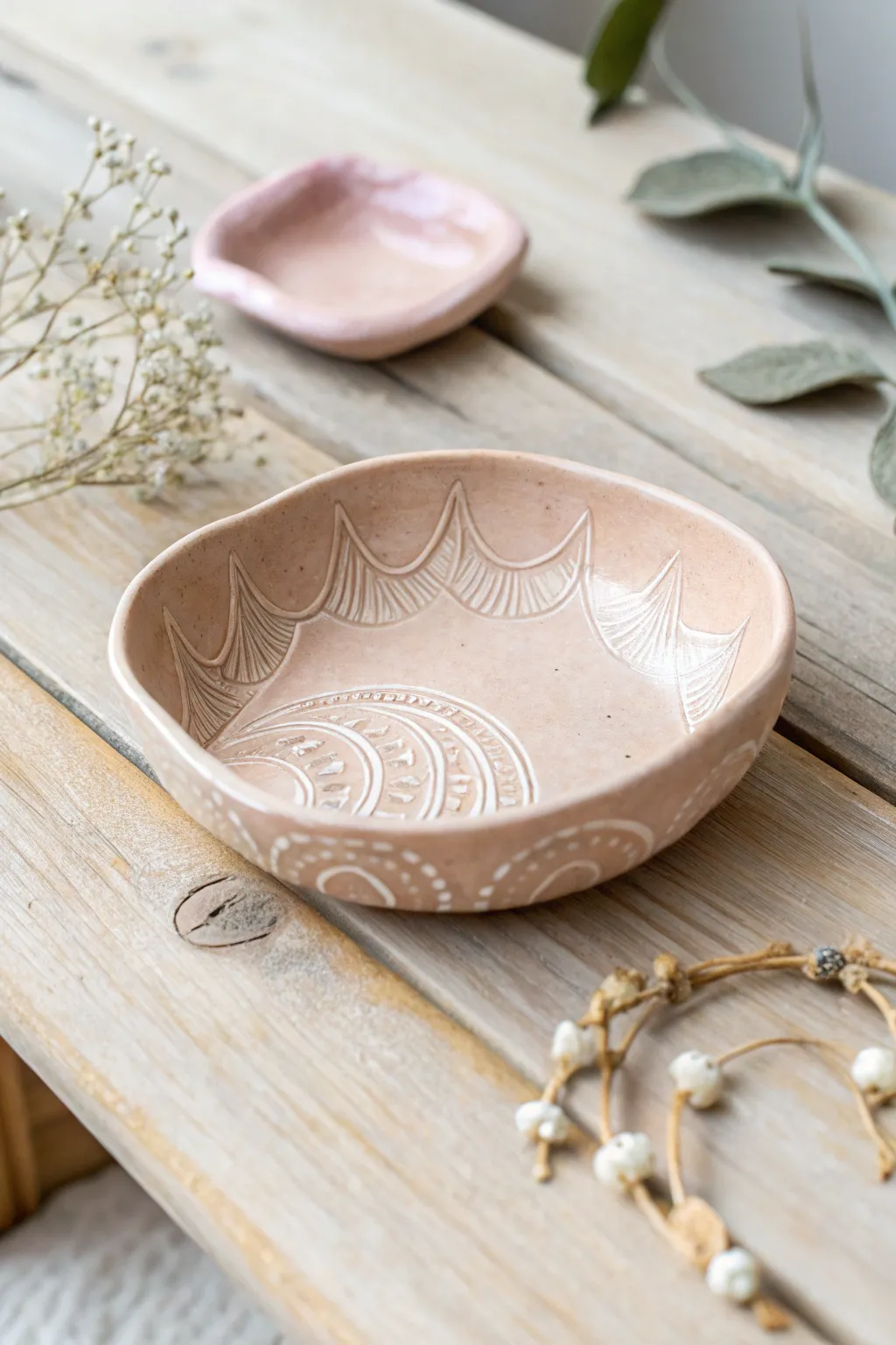 Elevate your jewelry organization with handcrafted clay dishes that blend simplicity and elegance.