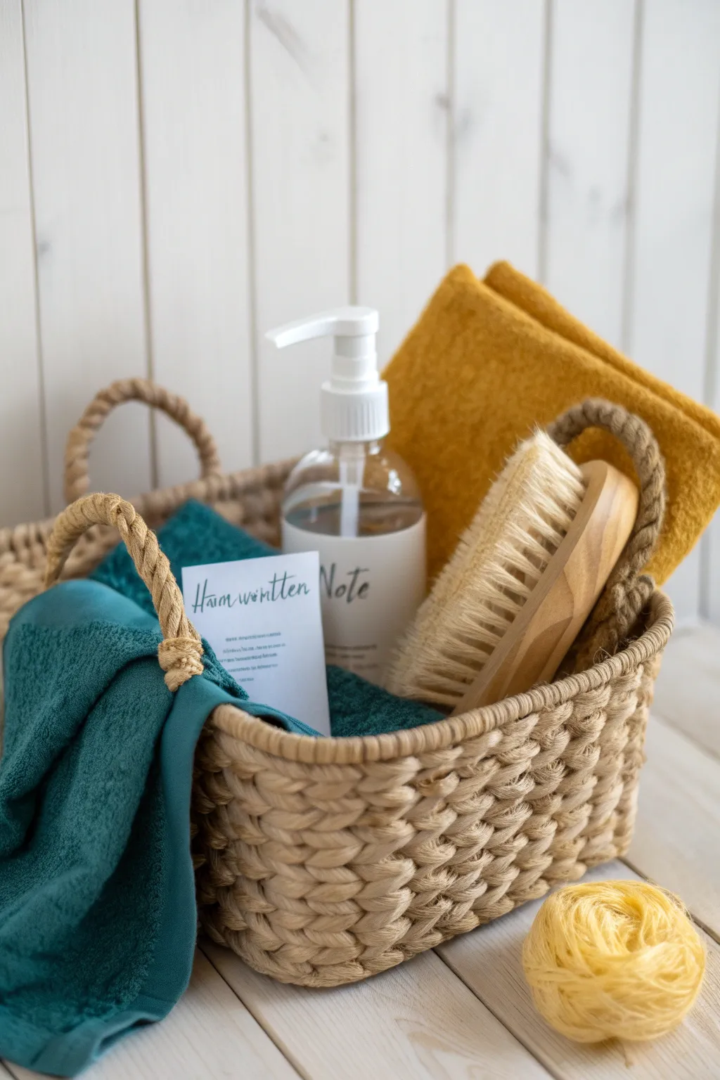 Elevate gifting with this thoughtfully curated cleaning basket, perfect for the new homeowner's journey.