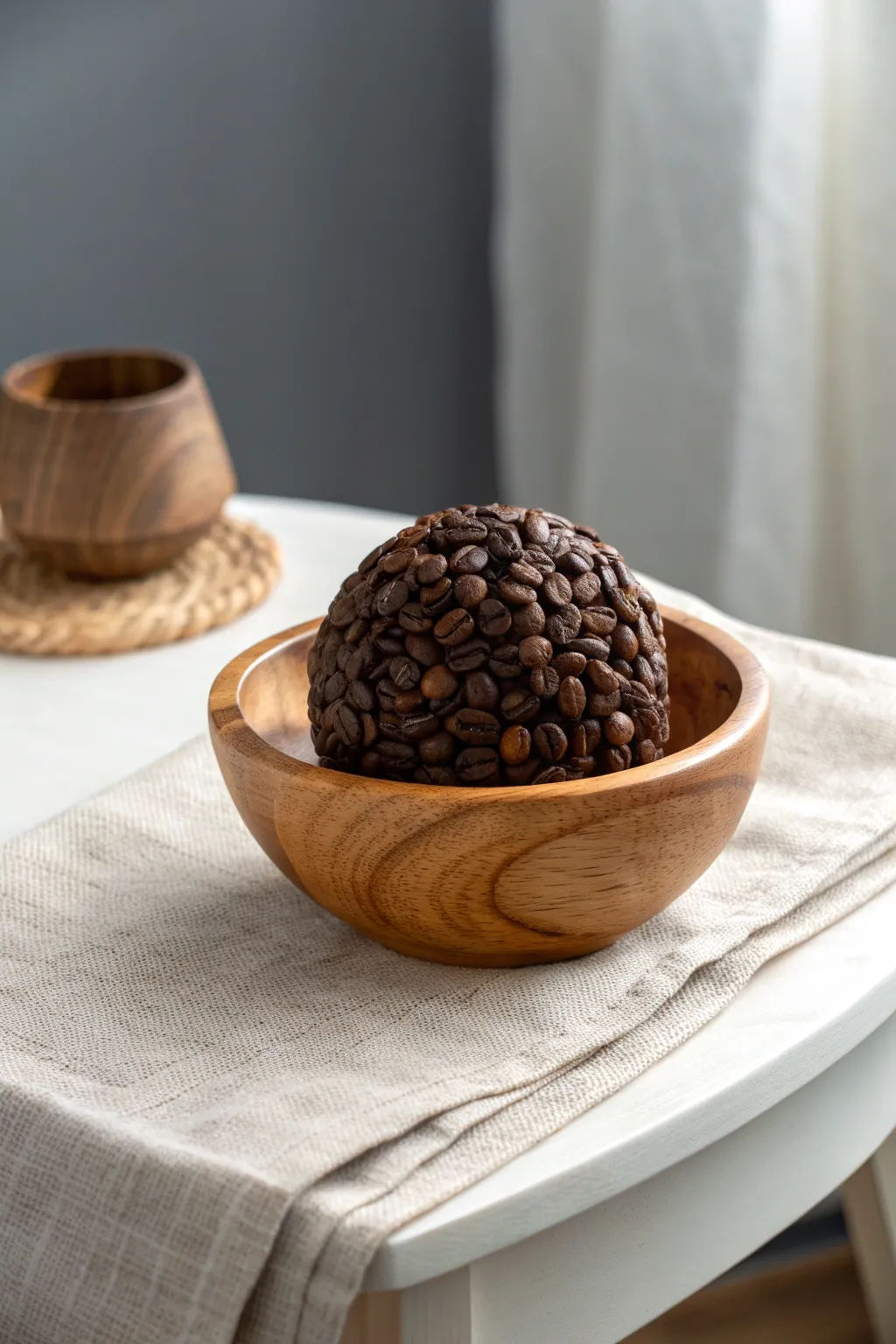 Elevate your decor with the rustic charm of Coffee Bean Decorative Balls. Perfect for a minimalist touch with a boho flair!