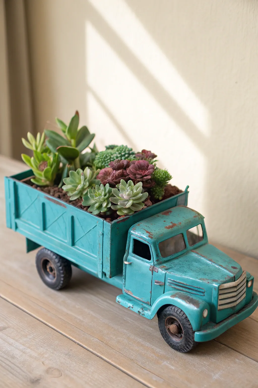 Transform play into elegance with this whimsical toy truck planter—where childhood memories meet minimalist charm.