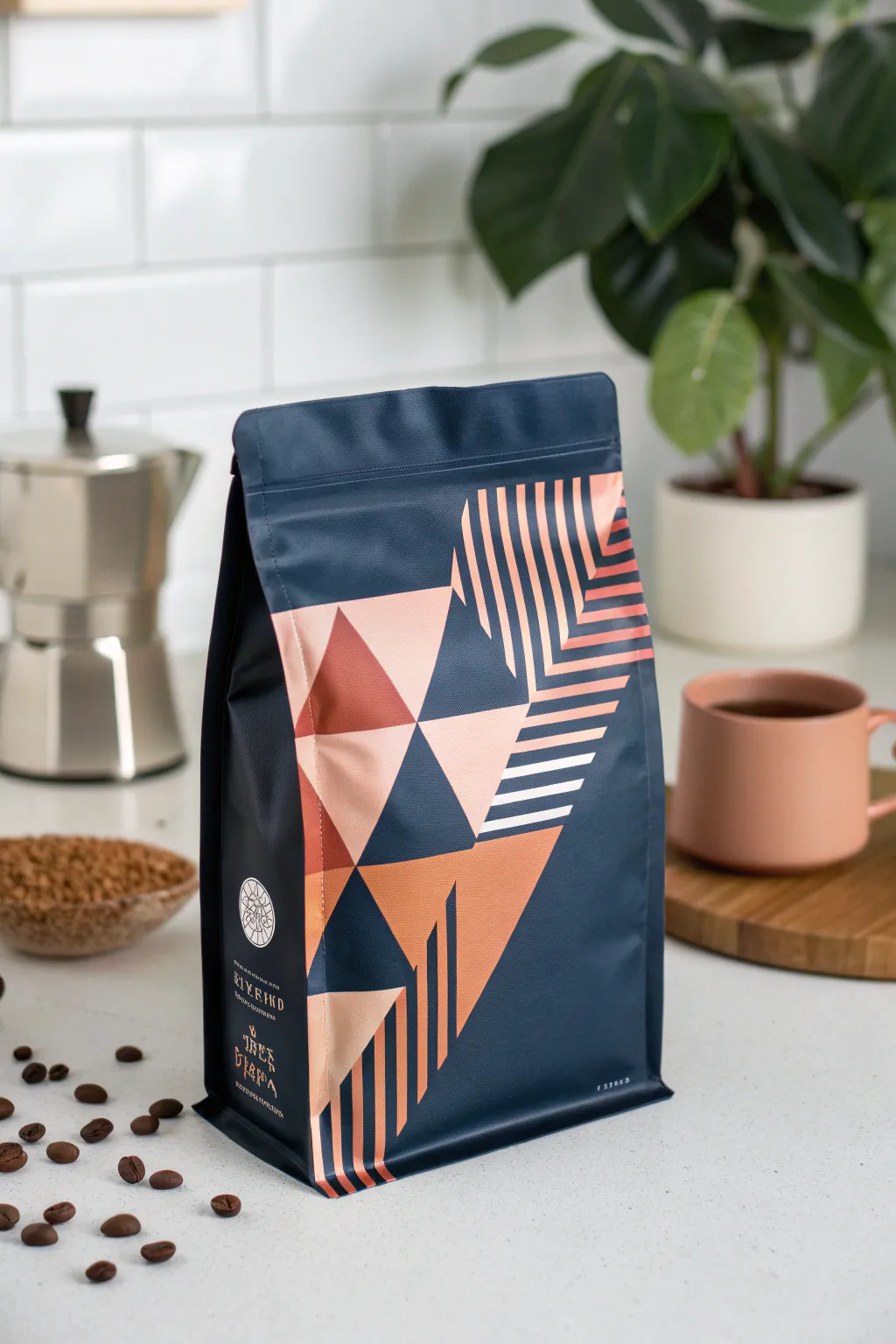 Elevate your coffee experience with modern geometric elegance.