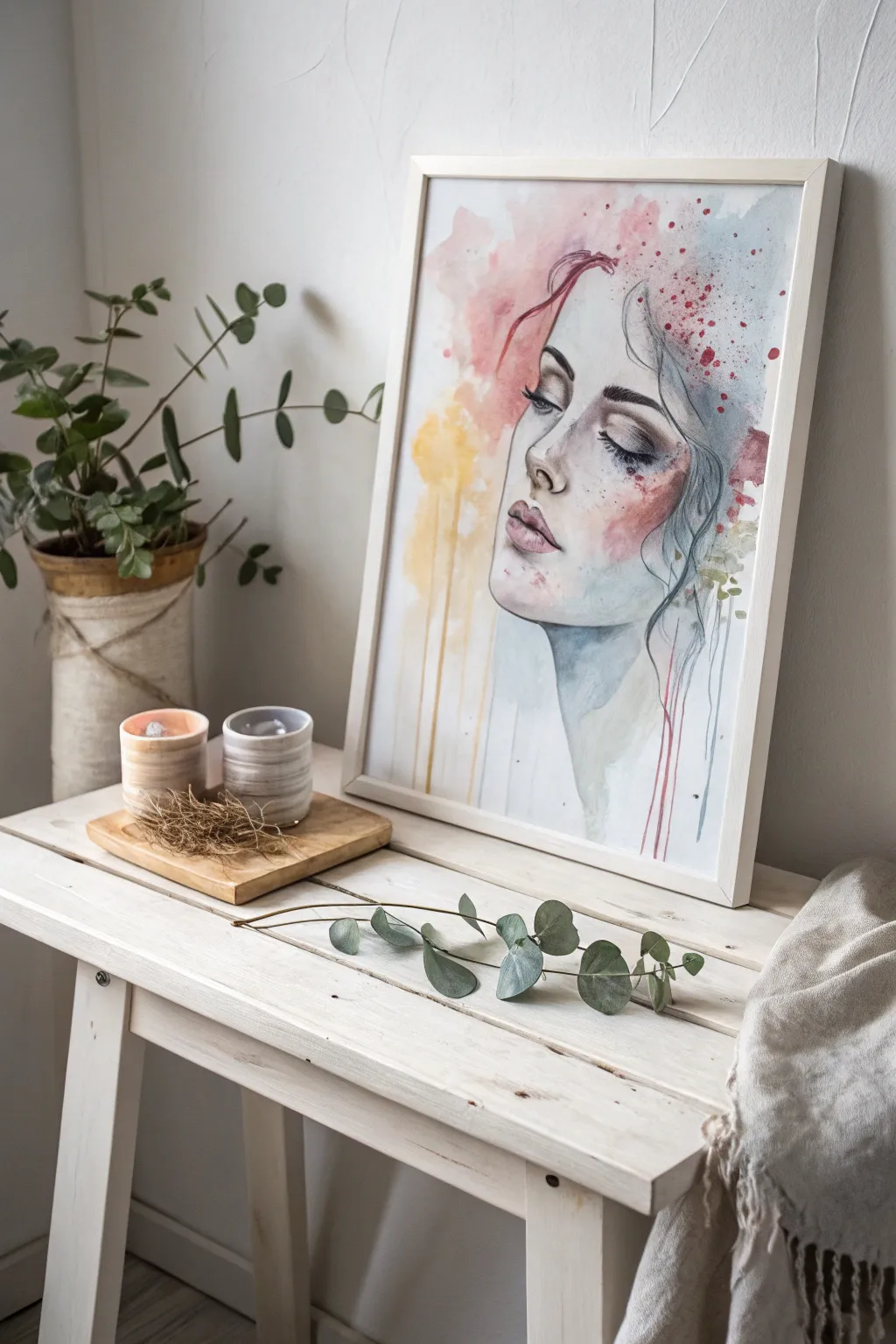 Discover the beauty in simplicity with abstract watercolor faces that capture emotion through color and form.