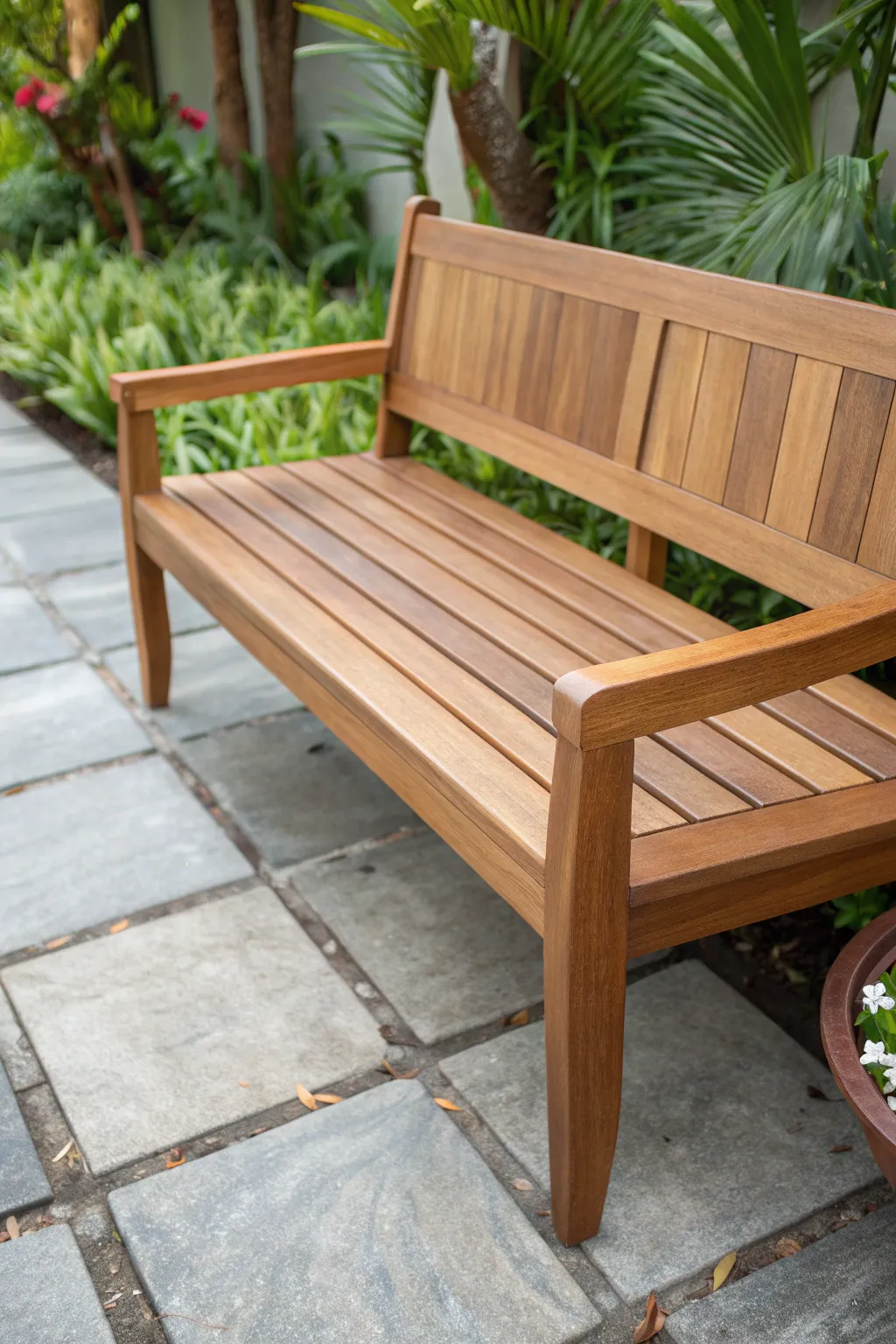 Experience timeless elegance and craftsmanship with this durable outdoor bench, perfect for your garden sanctuary.