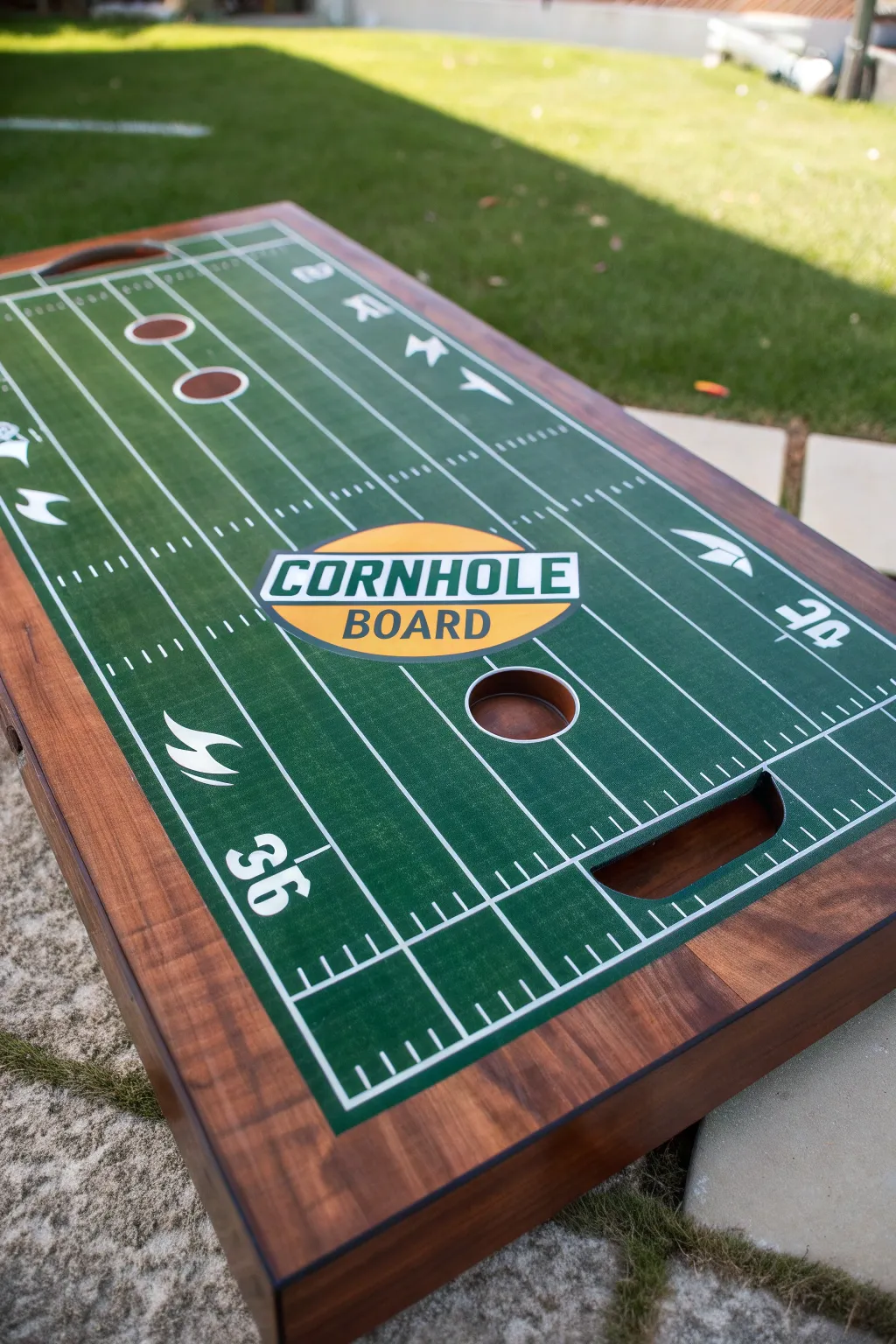 Score big with your game day setup! This handcrafted cornhole board is a must-have for any sports enthusiast.