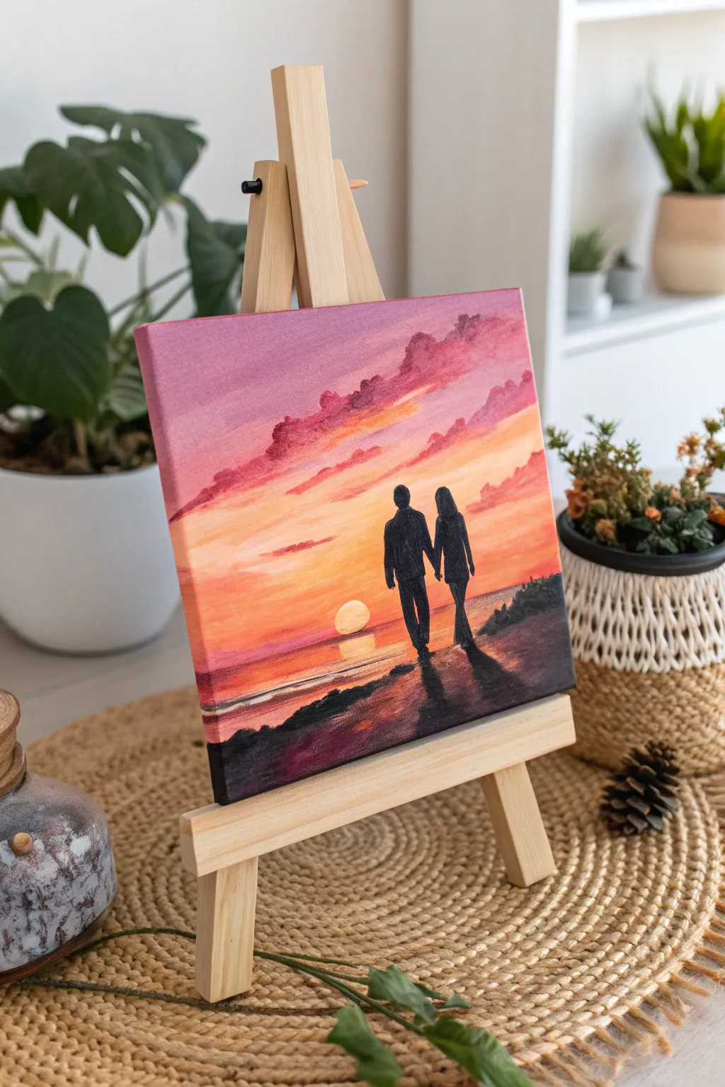 Eternal Sunsets: A timeless expression of love through art.
