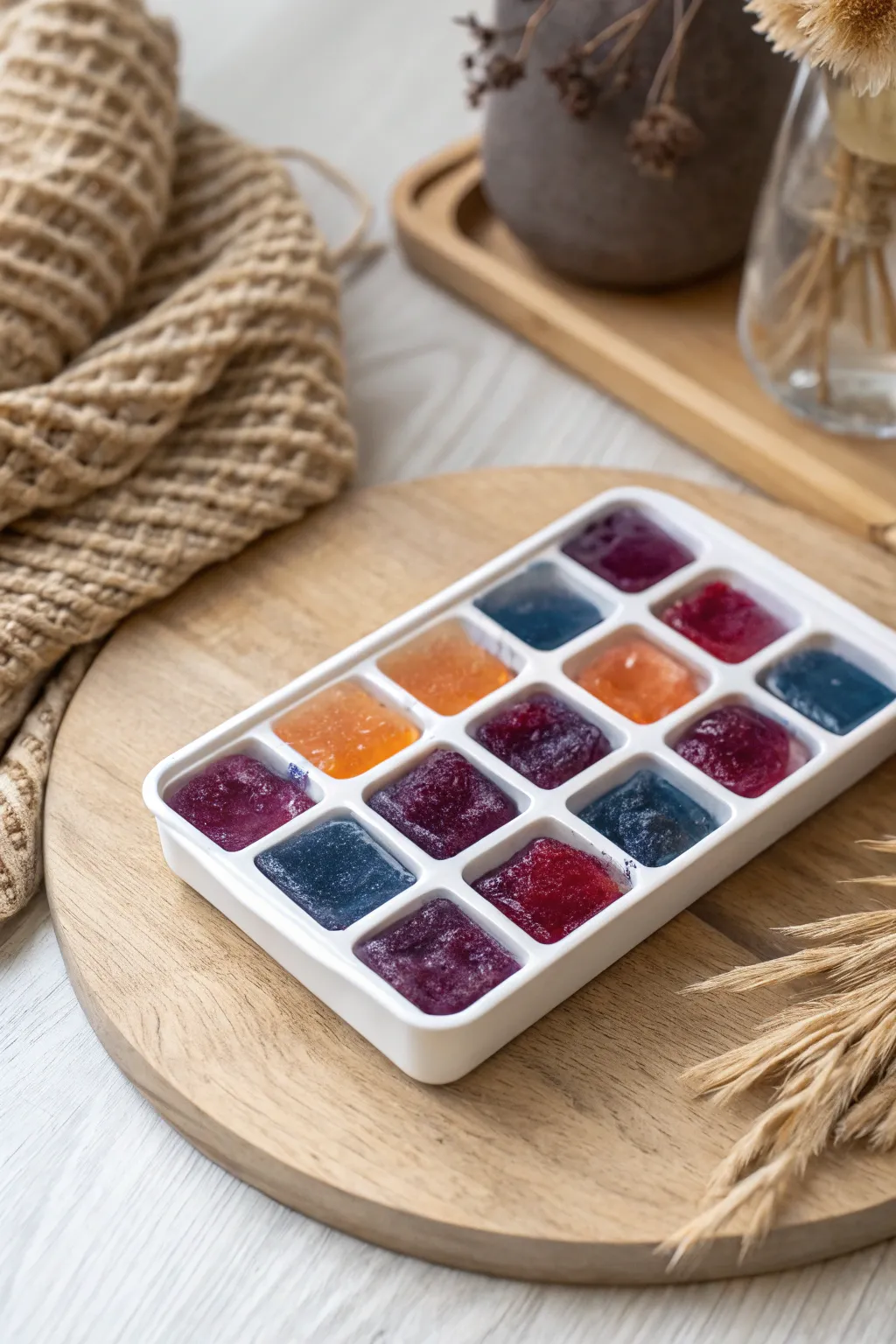 Turn melting ice into a canvas of vibrant creativity. Perfect for moments of calm and artistic exploration.
