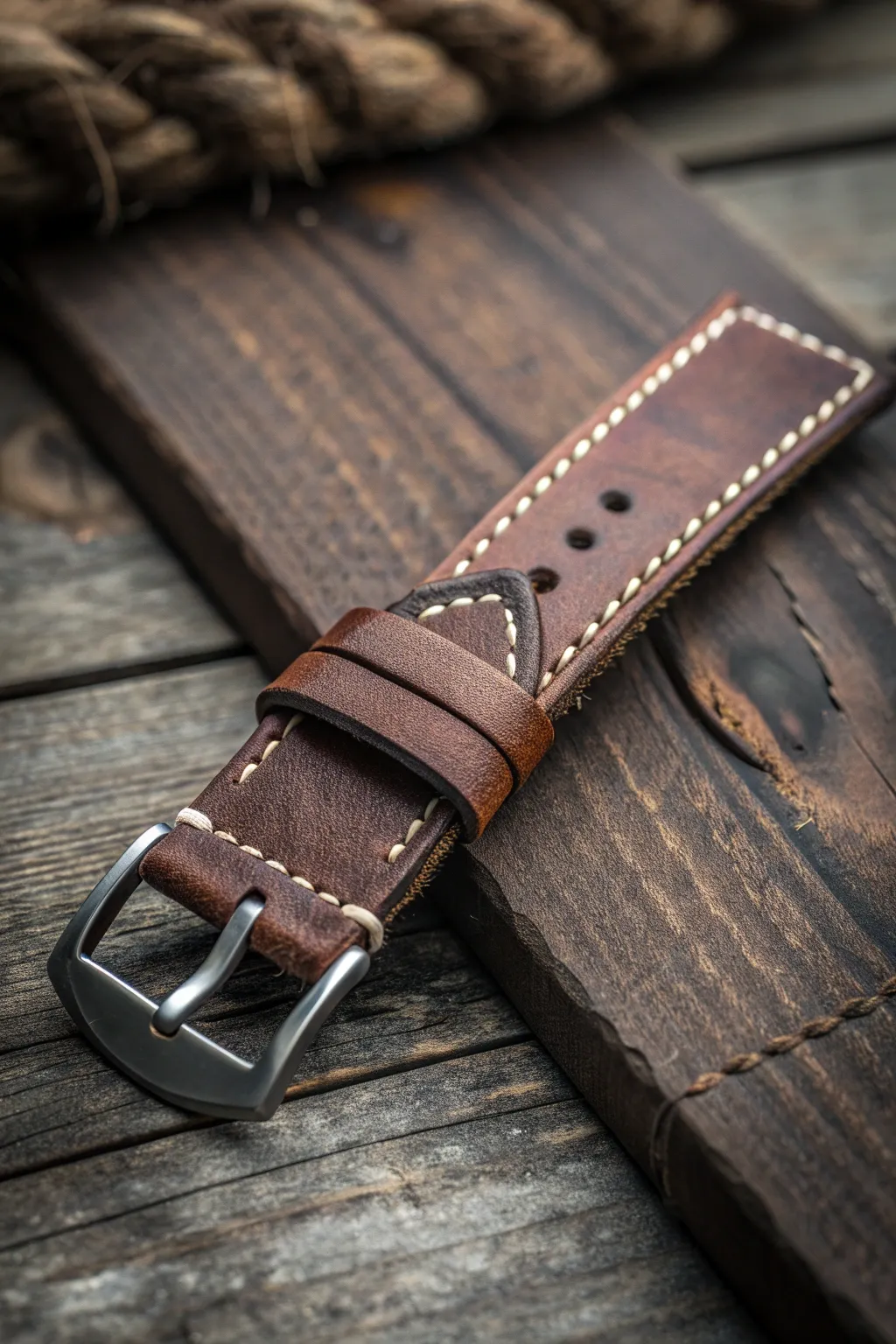 Elevate your style with a handcrafted leather watch strap, where craftsmanship meets timeless elegance.