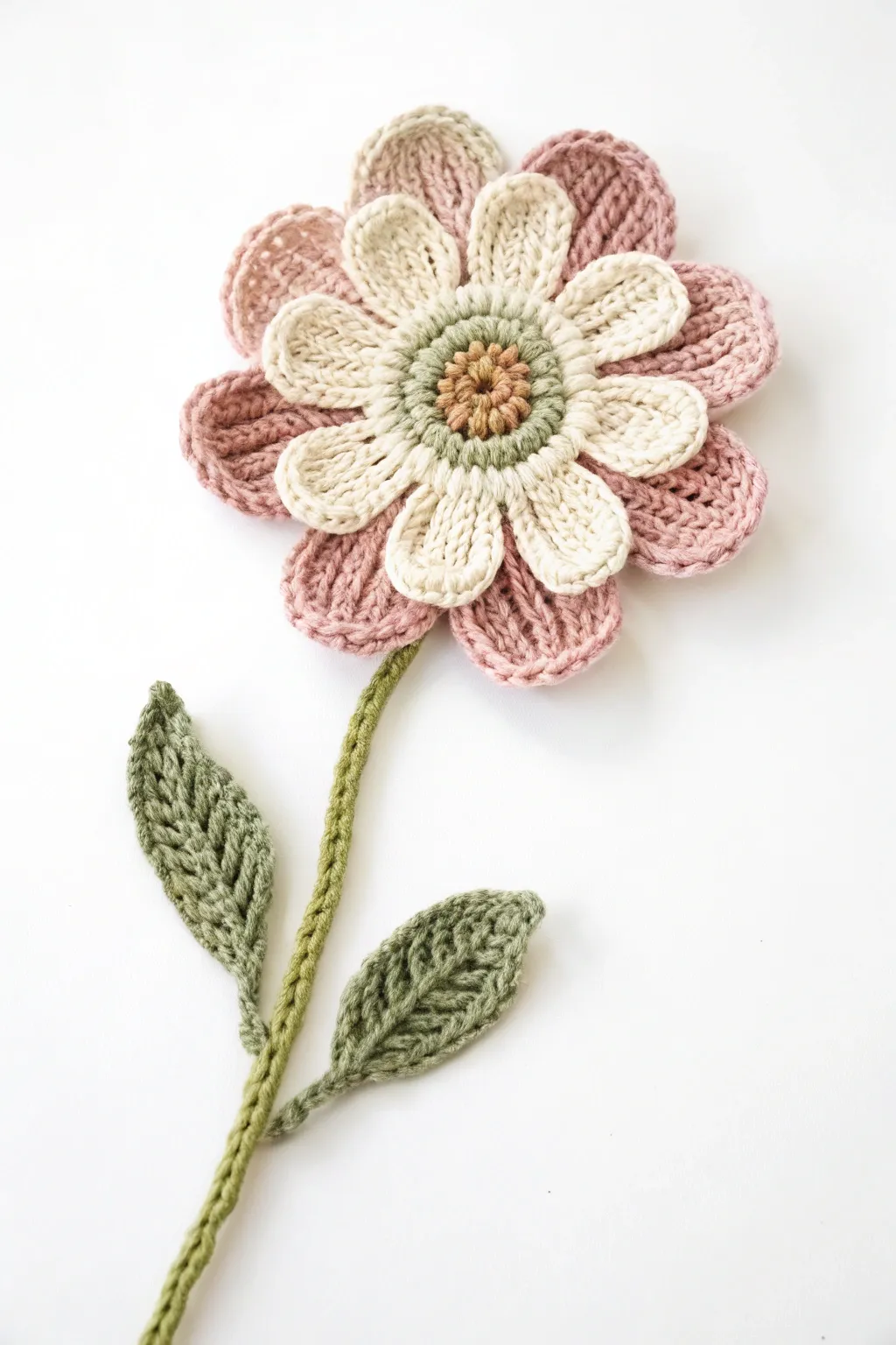 Add a whimsical touch to your space with this charming crochet wildflower, embracing simplicity and natural beauty.