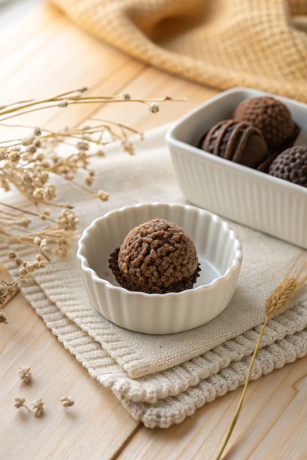 Indulge in the charm of crochet chocolate truffles—perfect for adding a touch of handmade elegance to your space.